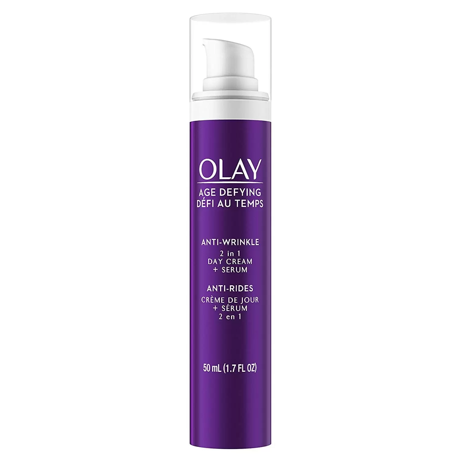 Olay Age Defying Anti-Wrinkle 2-in-1 Day Cream + Face Serum. 1.7 fl oz