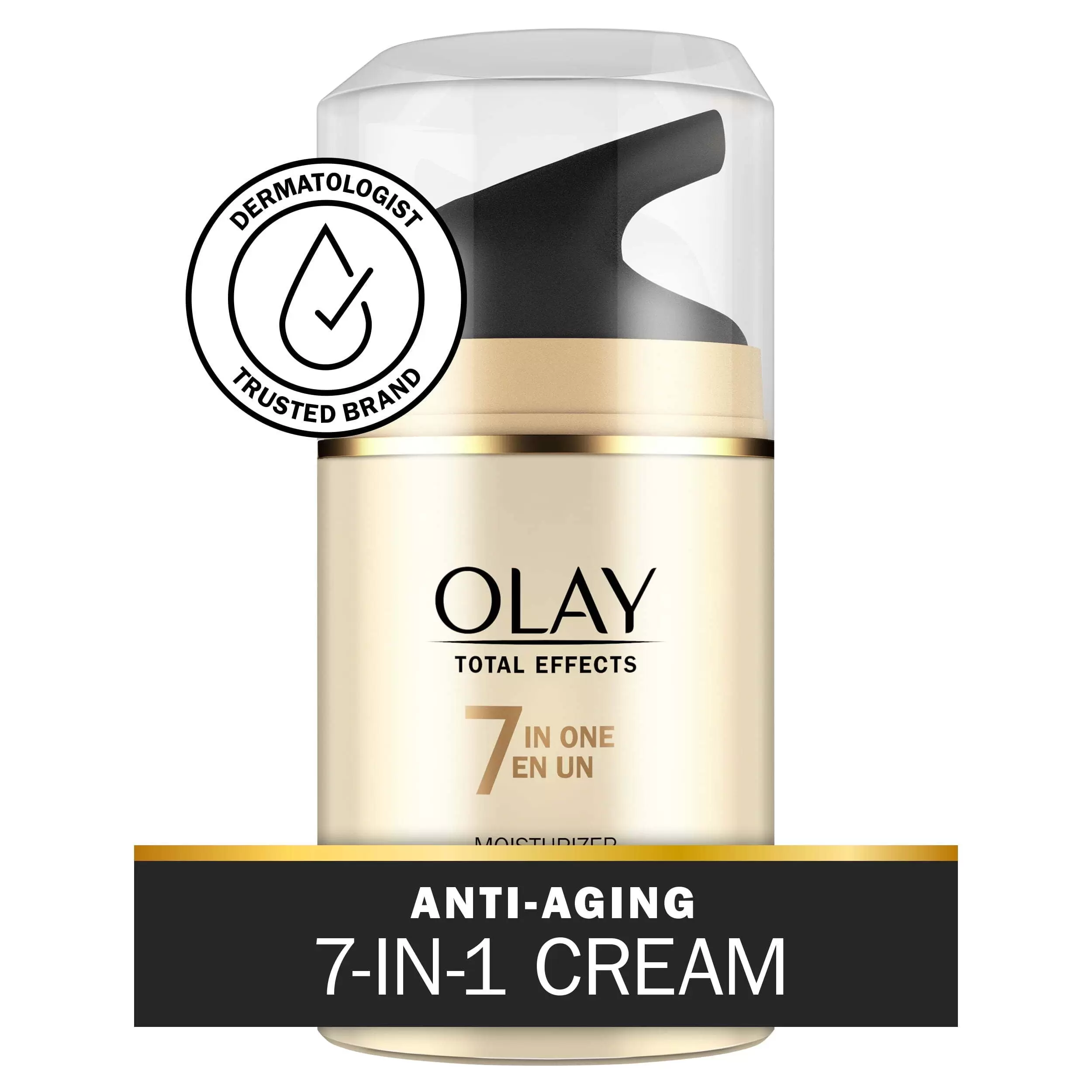 Olay Total Effects Face Moisturizer. All Skin Types. Reduces Enlarged Pores. 1.7 fl oz