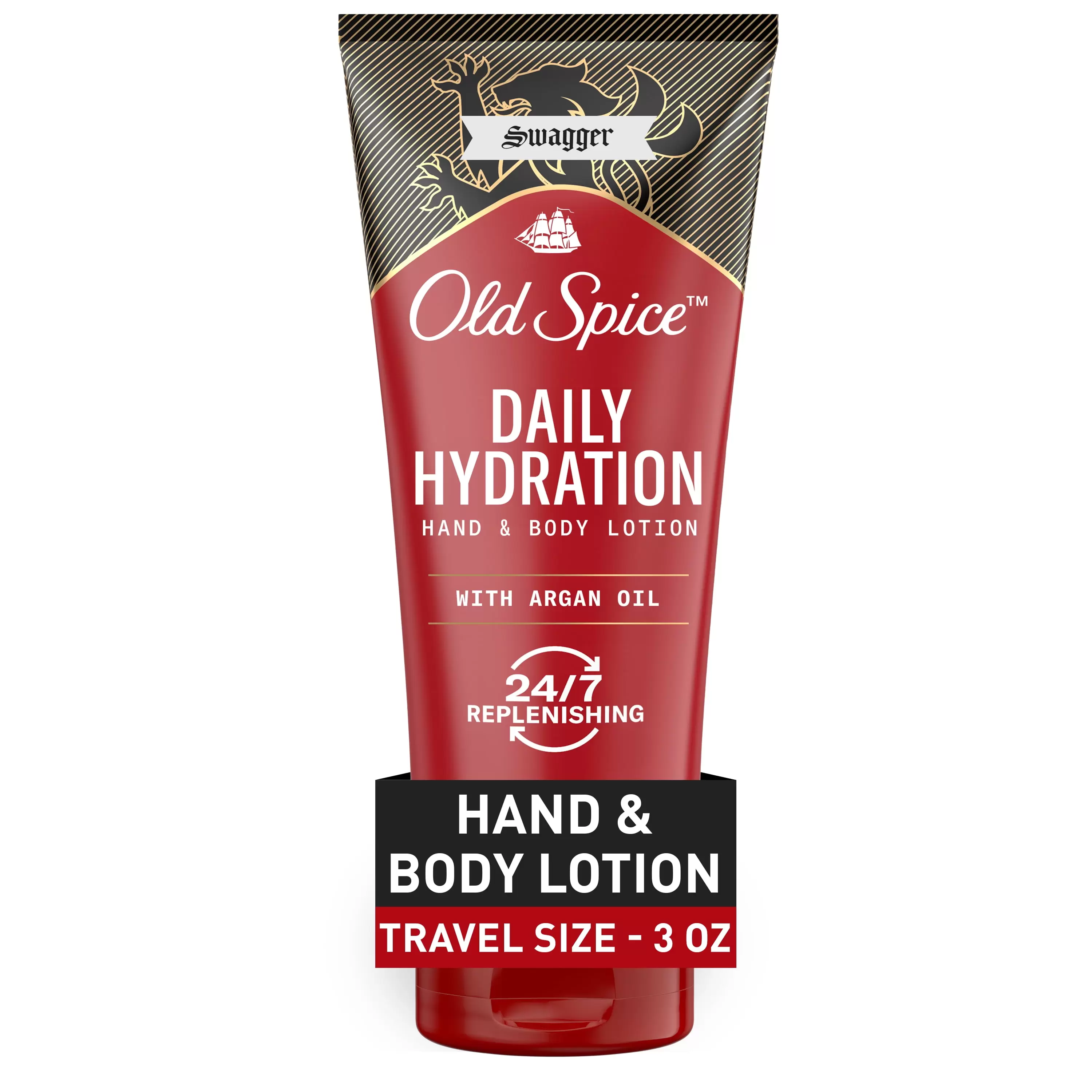 Old Spice Daily Hydration Hand & Body Lotion for All Men Skin Types. Swagger. Argan Oil. 3.0 fl oz