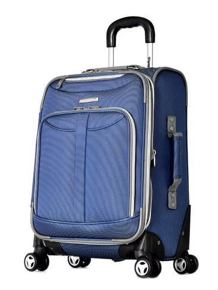 Olympia Tuscany 21-Inch Spinner Carry On Luggage in Denim Blue