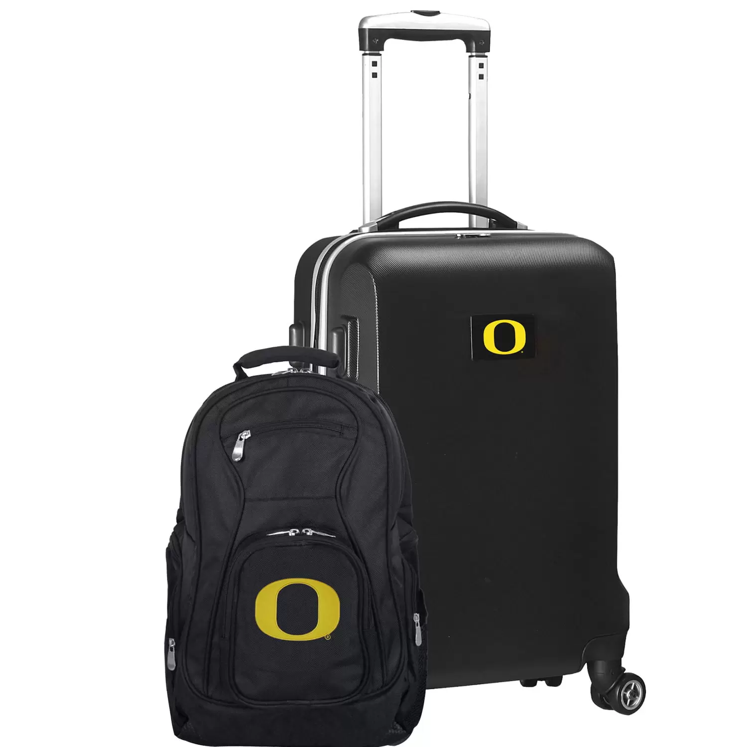 Oregon Ducks Deluxe 2-Piece Backpack and Carry-On Set - Black