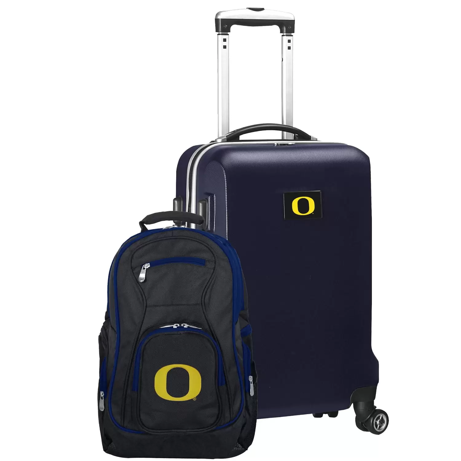 Oregon Ducks Deluxe 2-Piece Backpack and Carry-On Set - Navy