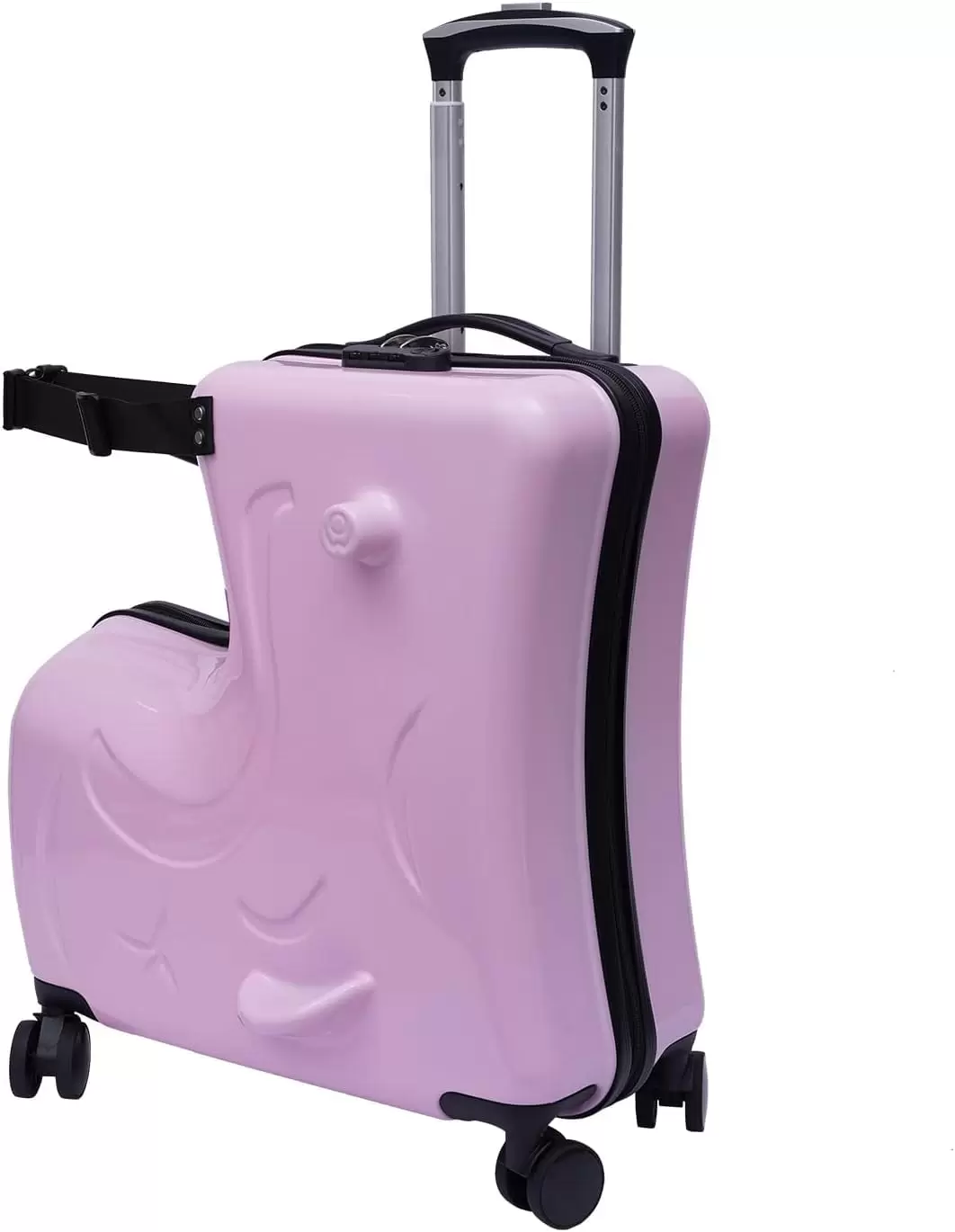 Oukaning 20 Ride Trolley Case Luggage Spinner Suitcase w/Wheels ABS+PC 18.5x9.44x22