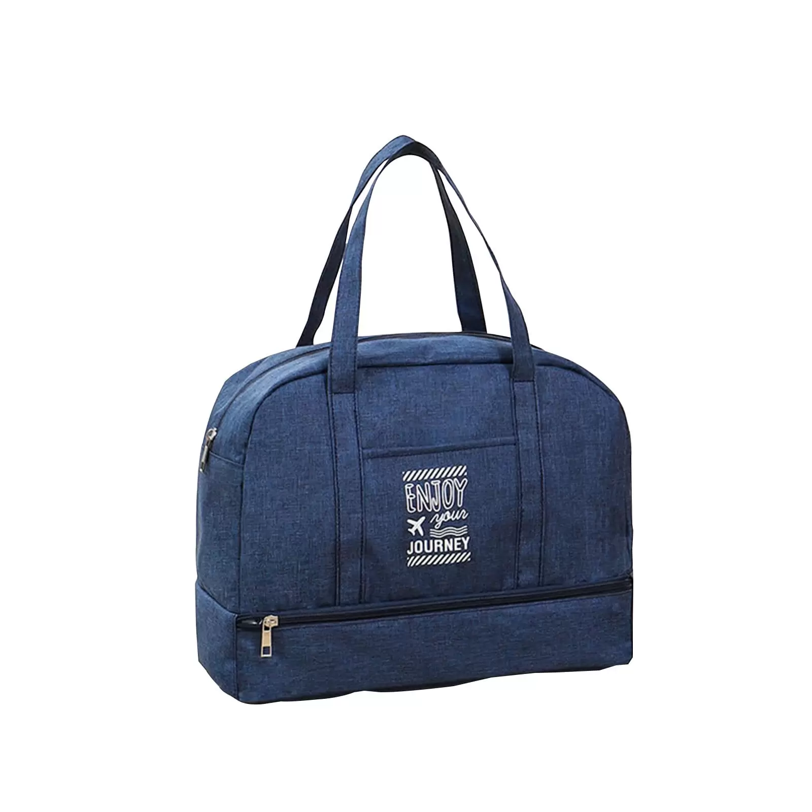 Outoloxit Travel Duffel Bag. Sports Tote Gym Bag. Shoulder Weekenders Overnight Bag for Women. Navy