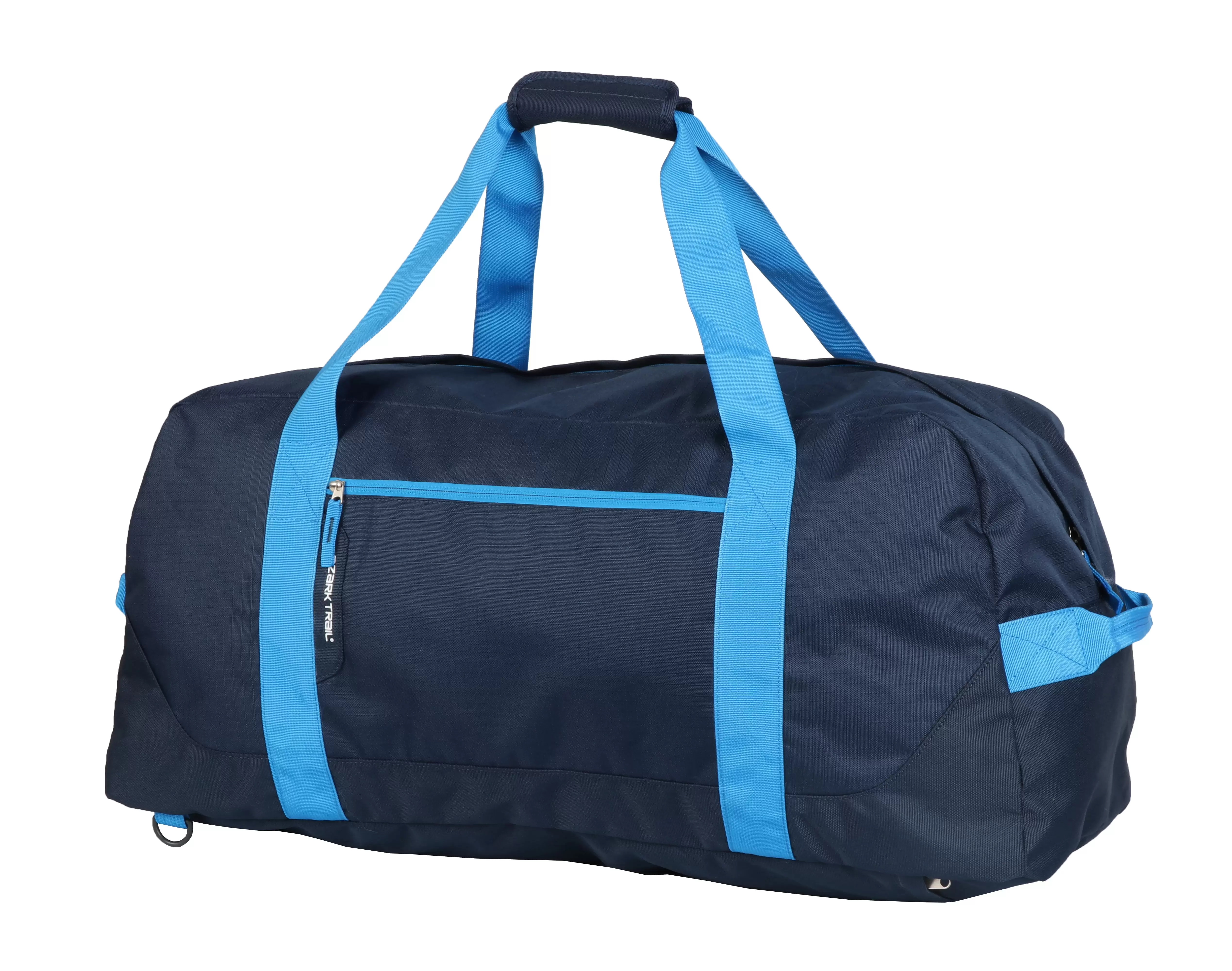 Ozark Trail 90 Liter Camp Carry All Duffel. with Backpack Straps. Blue Polyester