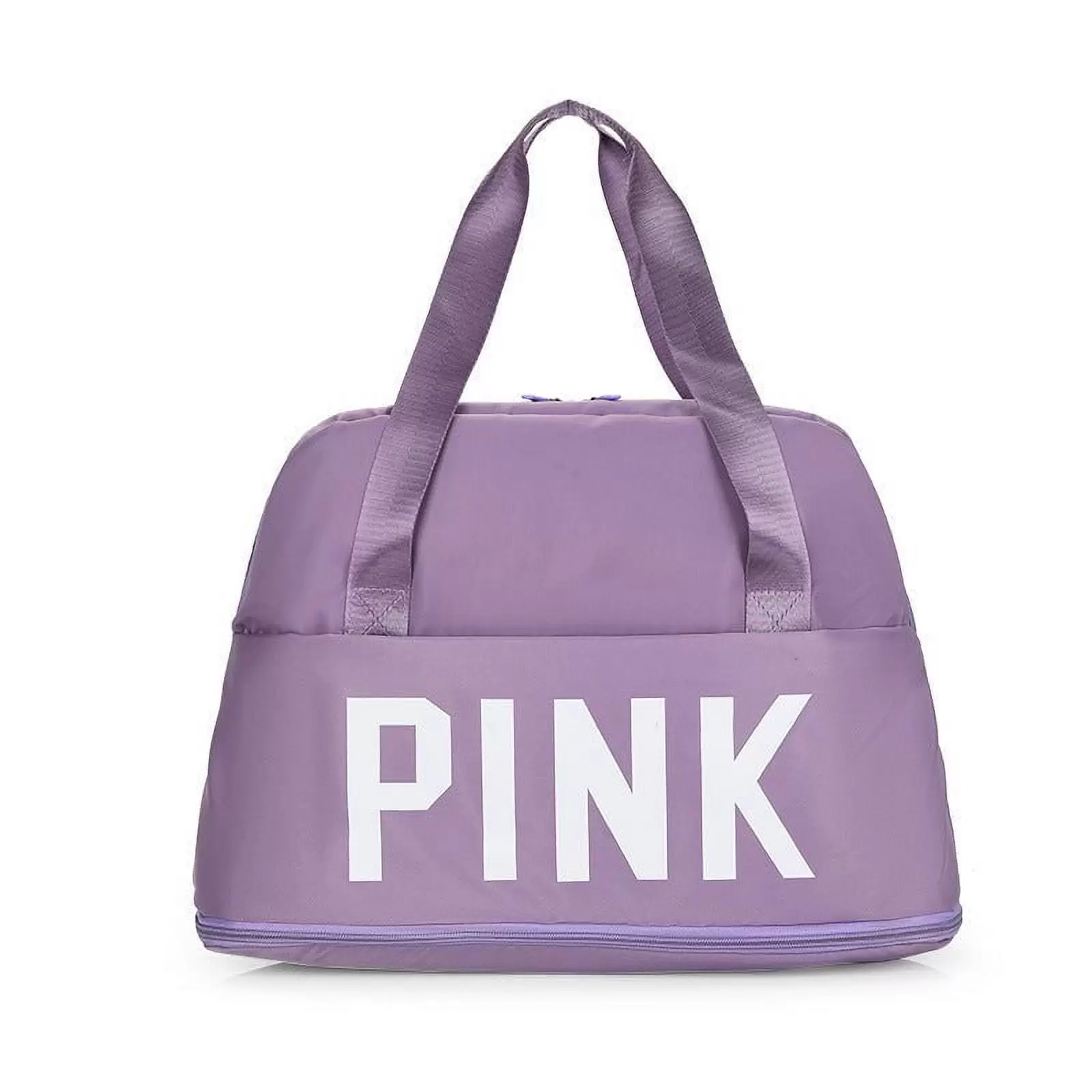 PINK Expandable Duffel Bags - Purple