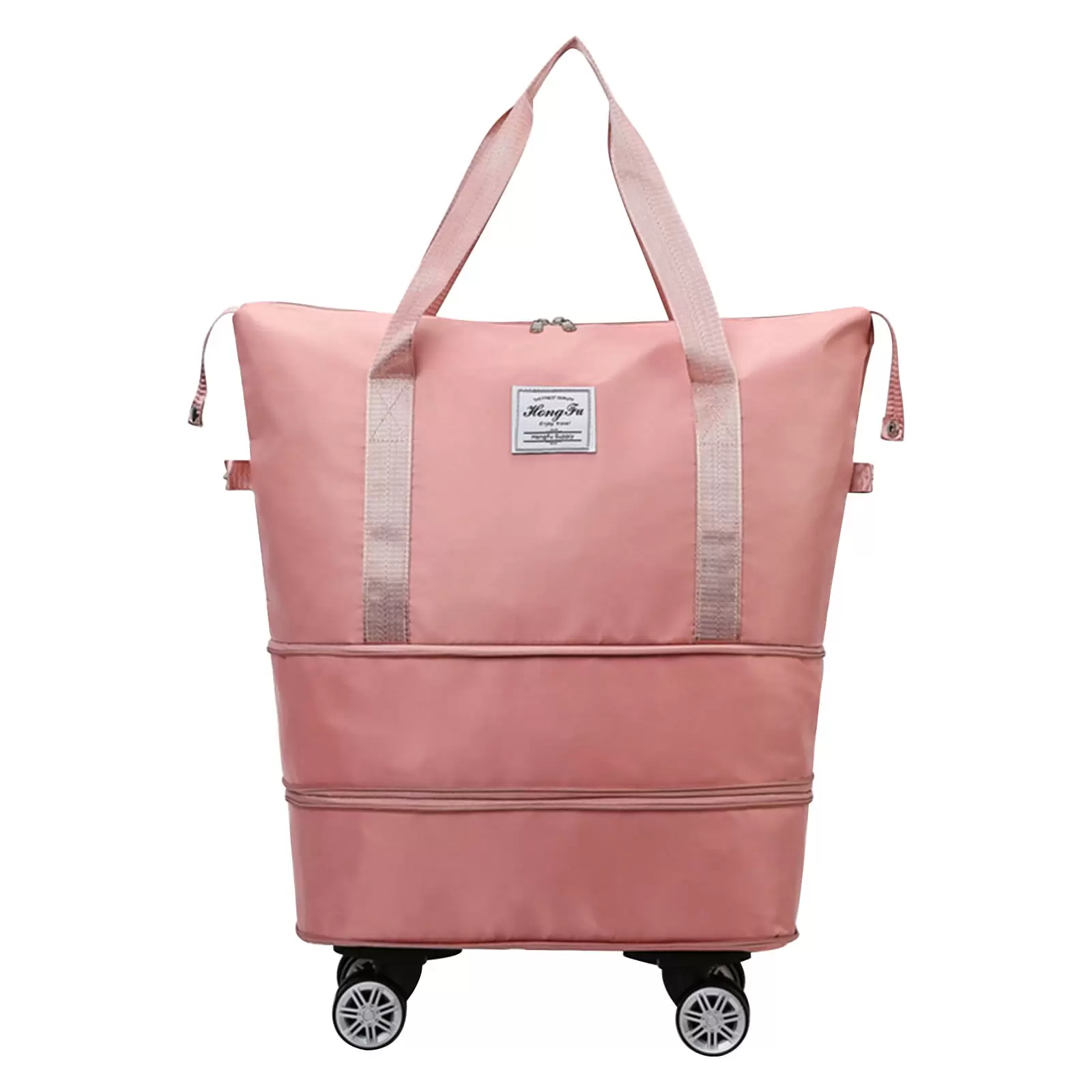 PRINxy Universal Wheel Travel Bag.Large Capacity Folding Water-Proof Travel Bag Handbag Handbag Travel Duffel Bag Ladies Multi-Function Travel Bag Pink