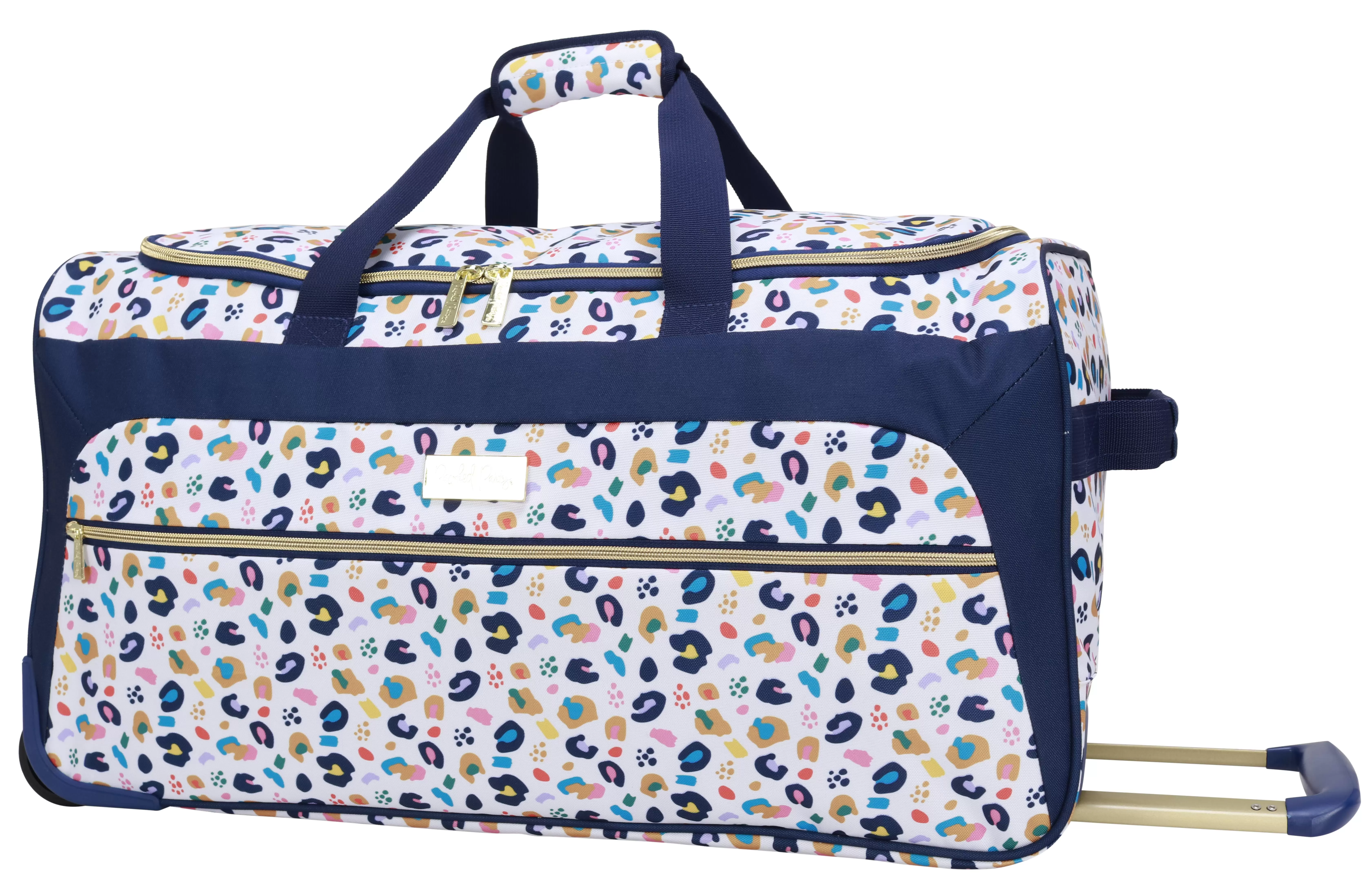 Packed Party Stay Wild Roller Duffel. Cheetah print