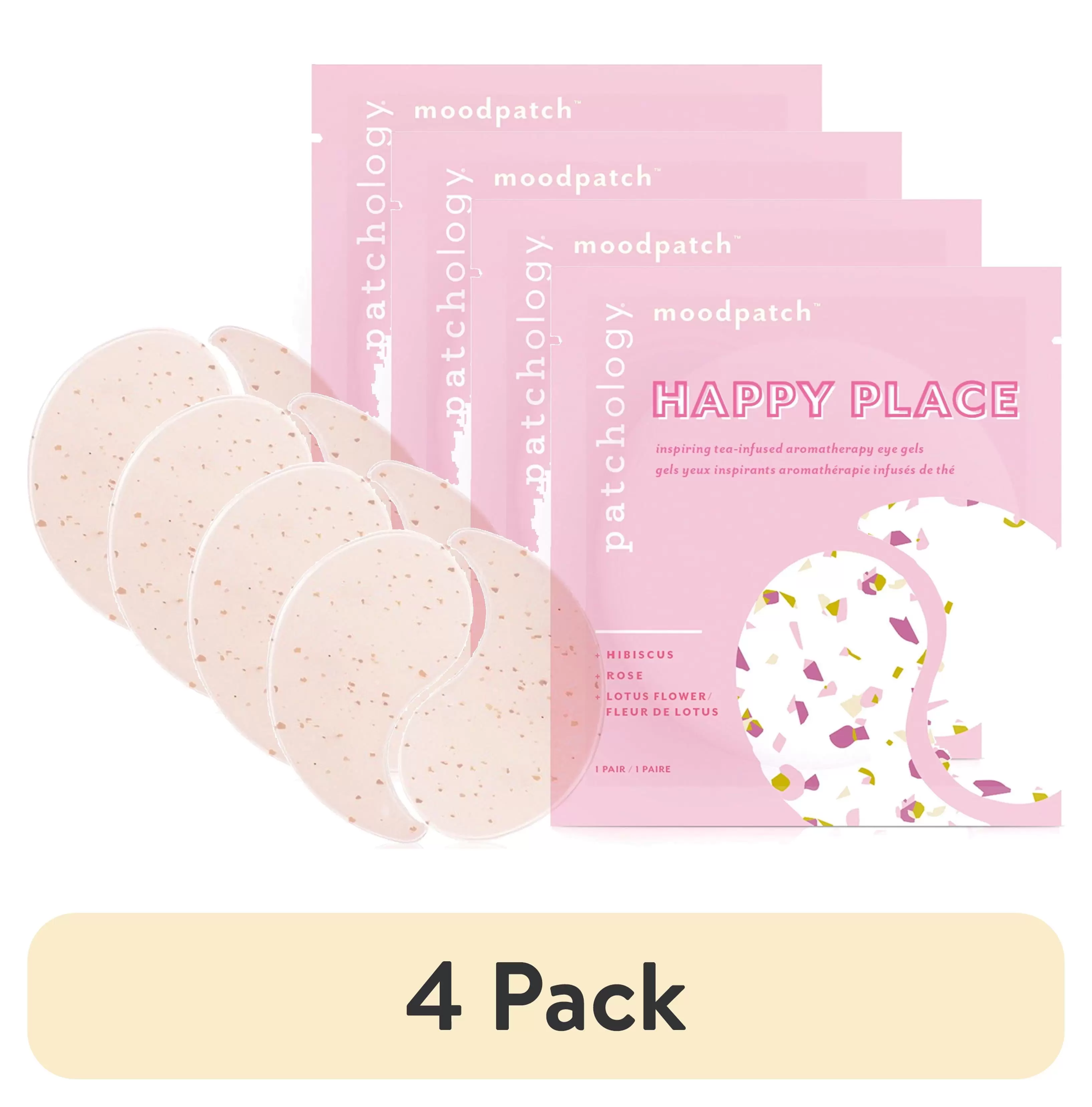 (4 pack) Patchology Moodpatch Happy Place Eye Gels. Puffiness and Wrinkles Reducer