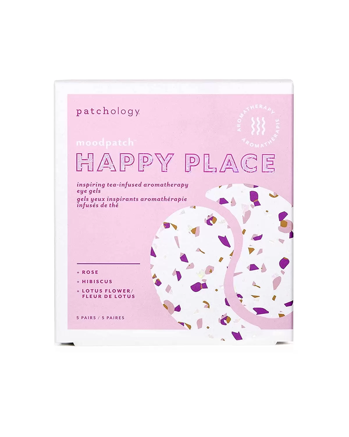 Patchology Moodpatch Happy Place Puffiness and Wrinkles Reducer Eye Masks Gel. 5 Pack