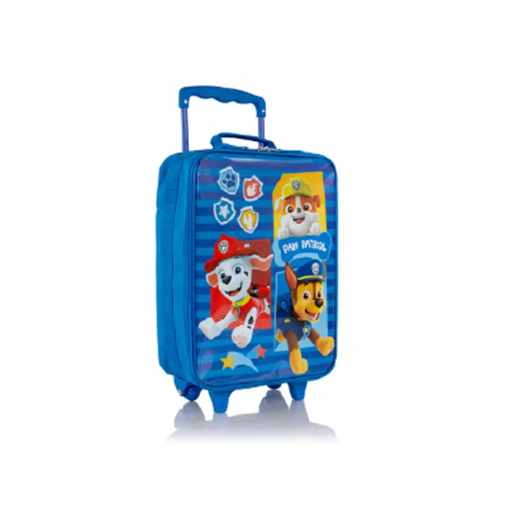 Paw Patrol Softside Kids' Luggage - 17 Rolling Multicolored Overprinted Carry-on Suitcase for Kids