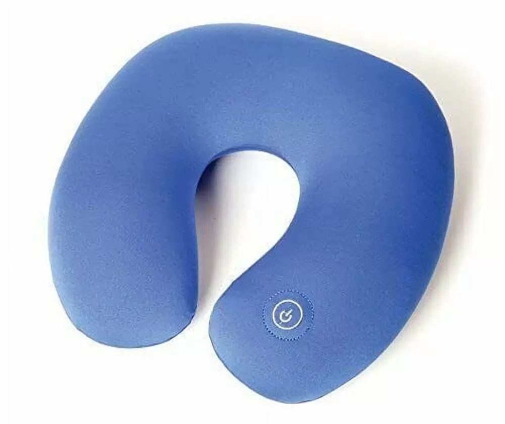 Perfect Life Ideas Vibrating Neck Massage Pillow - Massaging Travel Pillow Blue