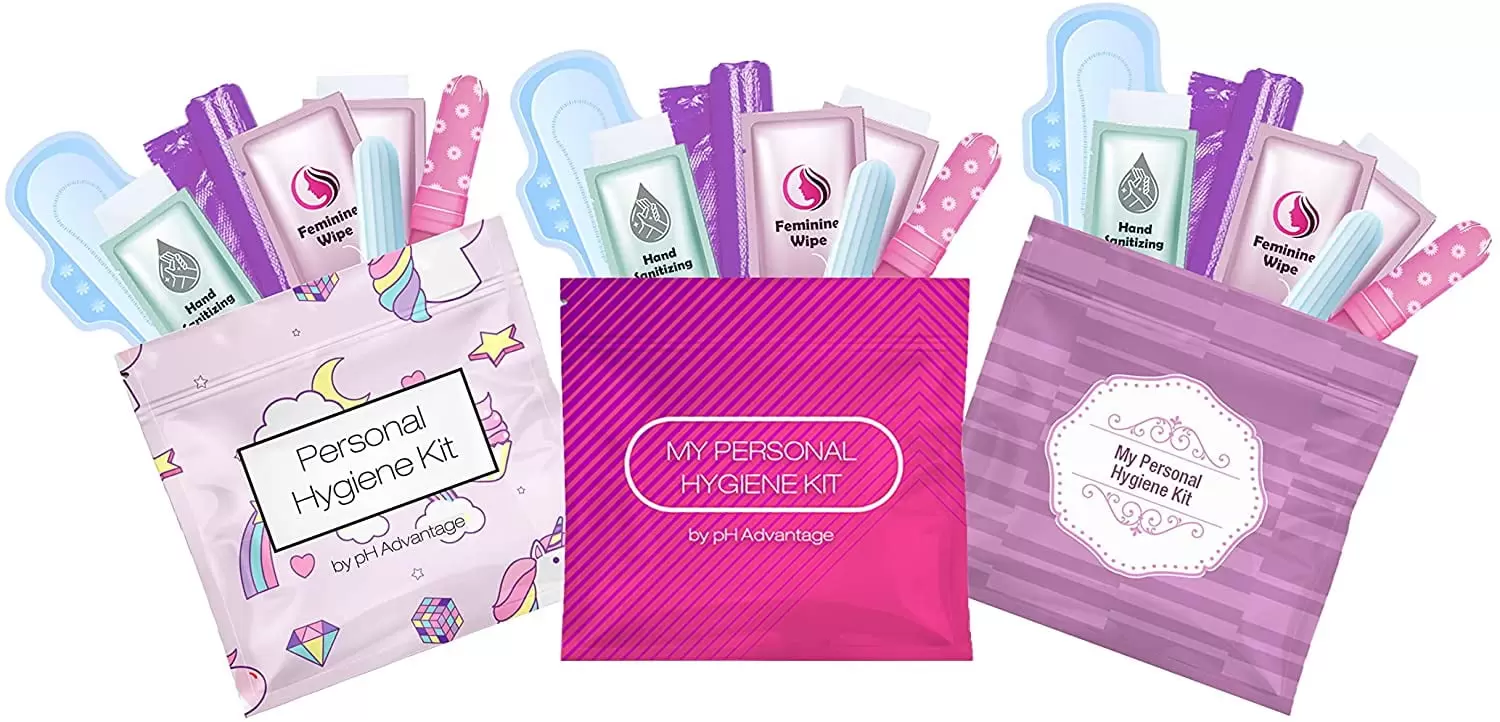 Period Kit 3 Pack - Rainbow and Unicorns/Pink/Purple