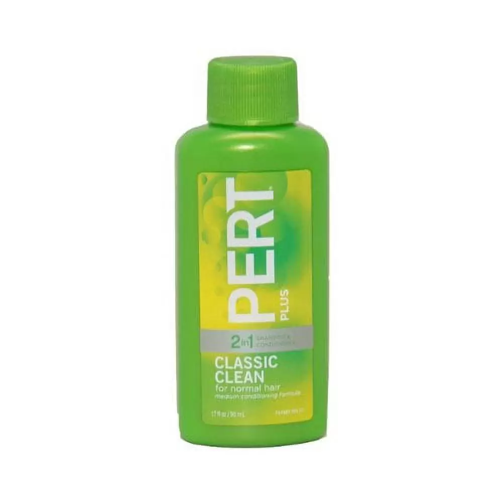 Pert Plus Shampoo Classic Clean Plus Conditioner 1.7 Fl OZ Travel Size (2 PACK)