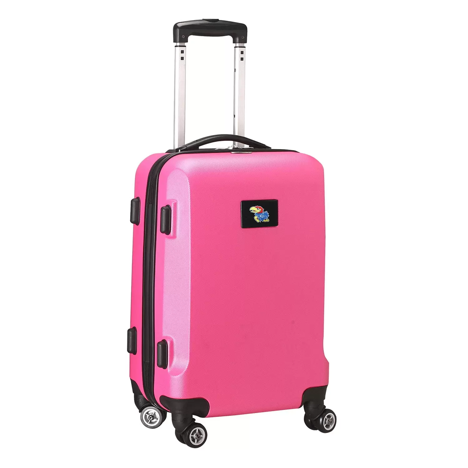 Pink Kansas Jayhawks 20 8-Wheel Hardcase Spinner Carry-On