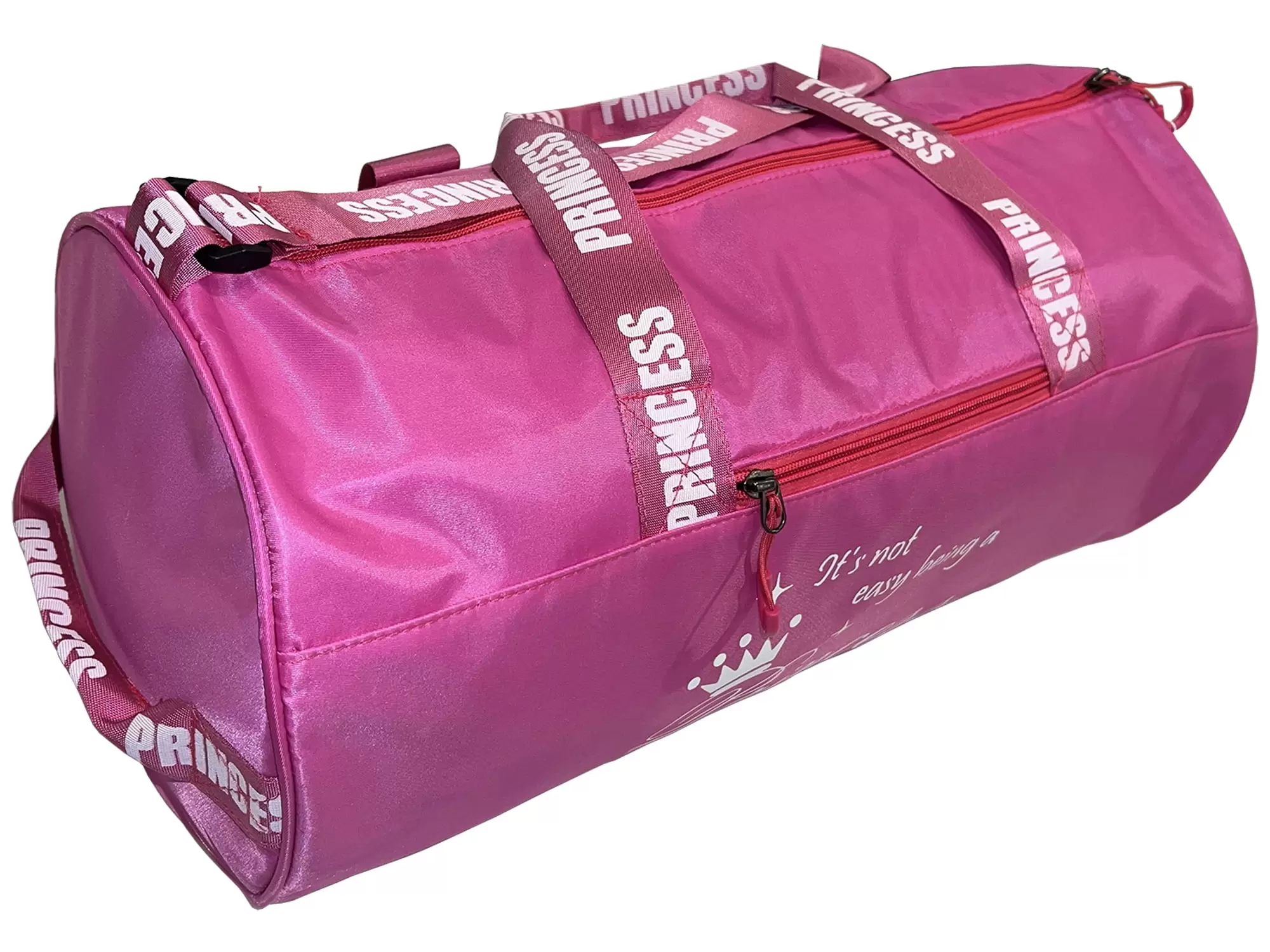 Pink Princess Duffle Bag. It's Not Easy Being A Princess. Gym Bag