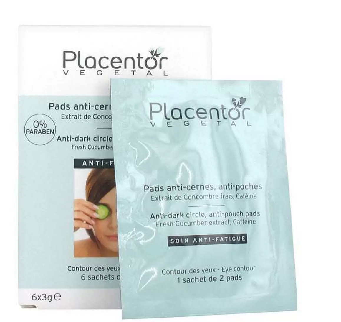 Placentor Vegetal Anti-Dark Circle Anti-Puffiness Pads 6 x 3g