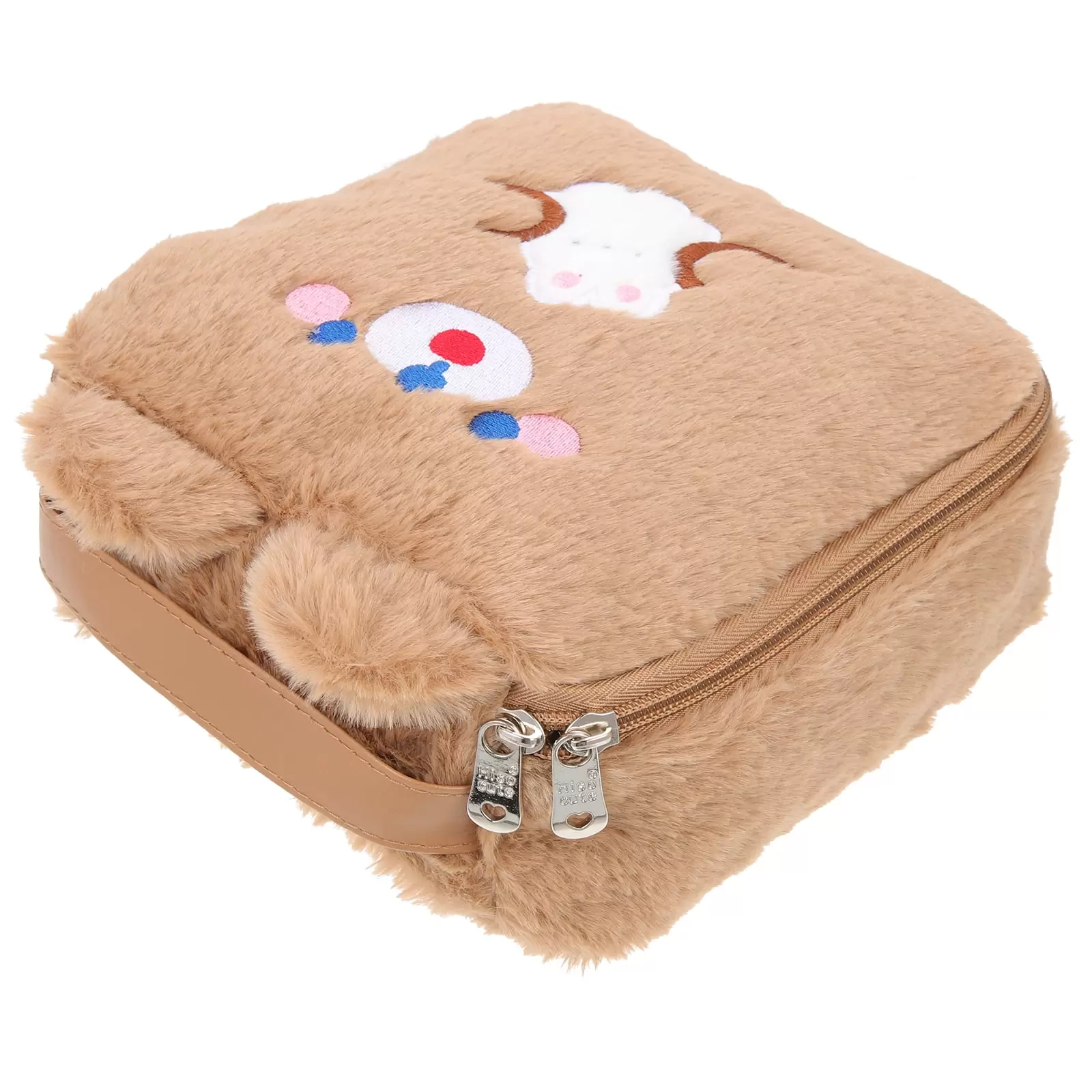 Plush Storage Bag First Period Kit for Girls Cute Makeup Bags Cartoon Travel