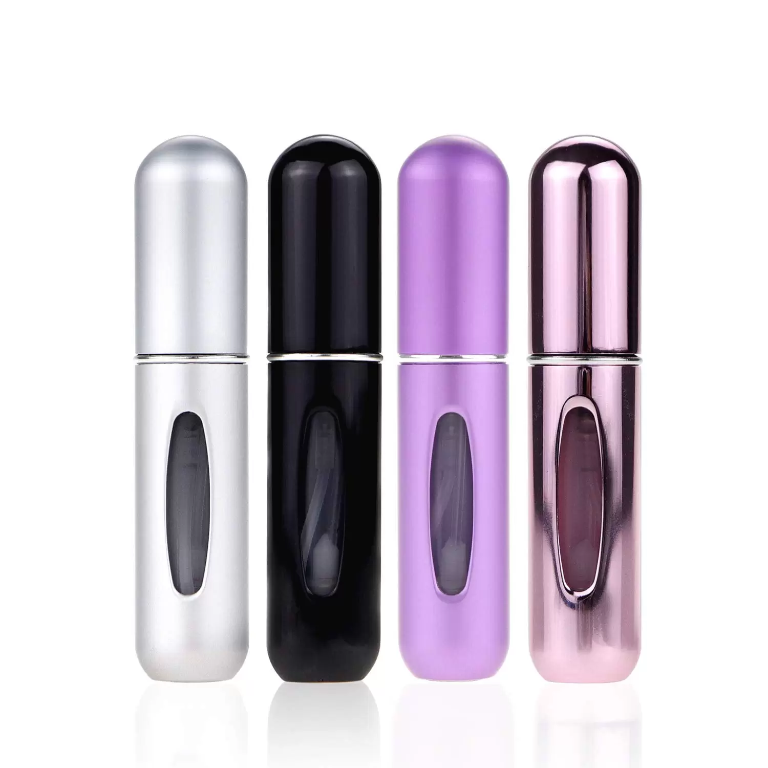 Portable Mini Refillable Perfume Atomizer BottleAtomizer Perfume Bottle.Refillable Perfume Spray. Scent Pump Case. Perfume Atomizer Refillable Travel 4 Pcs Pack of 5ml