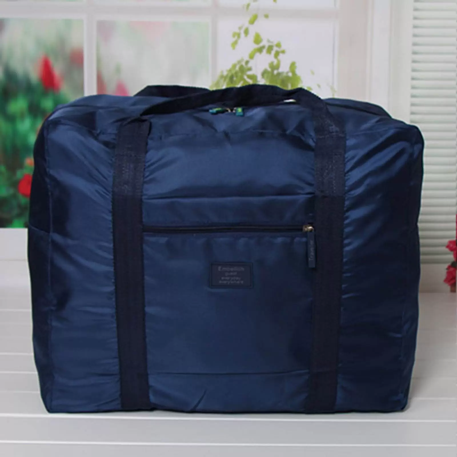 Pretxorve Fashion Travel Nylon Travel Dragon Folding Storage Bag Navy