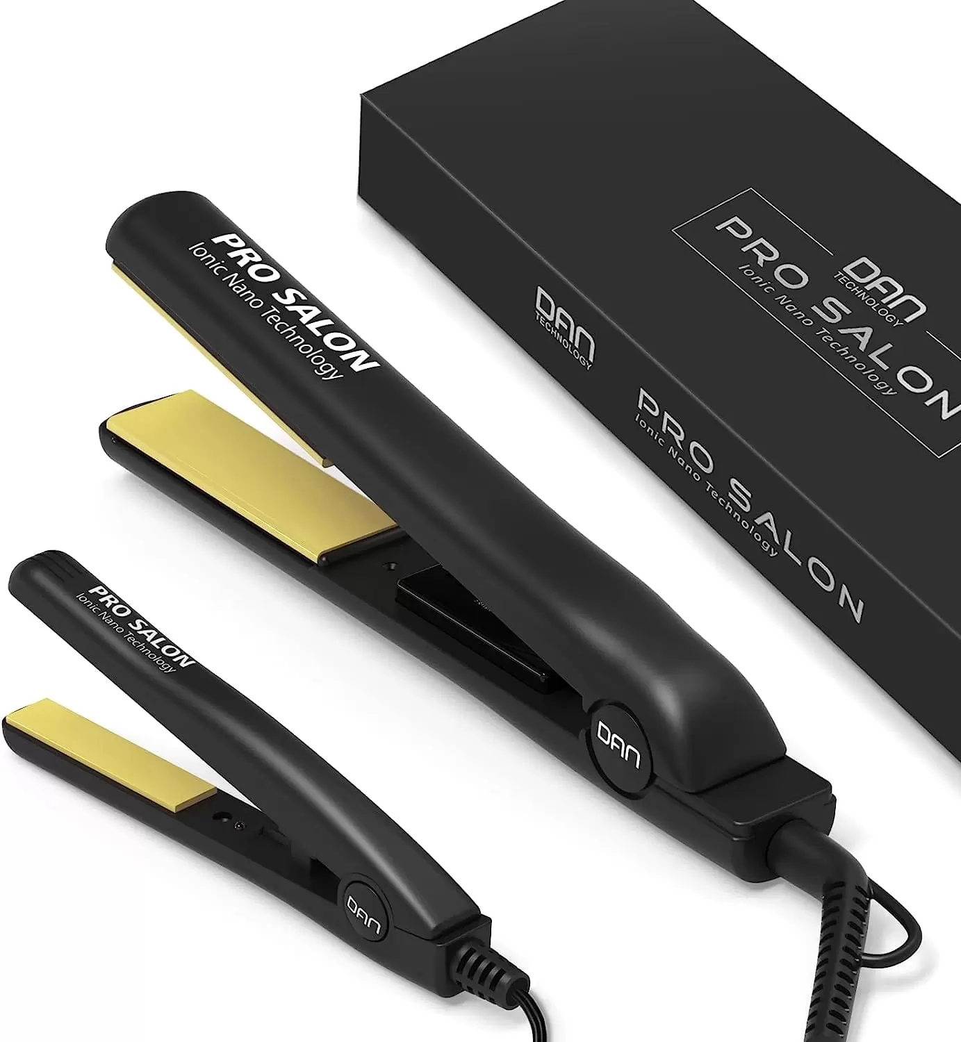 Professional Hair Straightener Set Ceramic Mini Travel Flat Irons for Short Hair Kids Dual Voltage Hair Styling Fast Heating