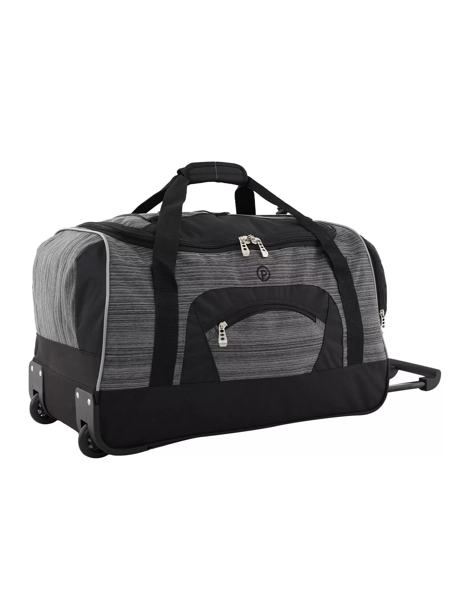 Prot??g?? 25 Polyester Rolling Travel Duffel Bag. Black