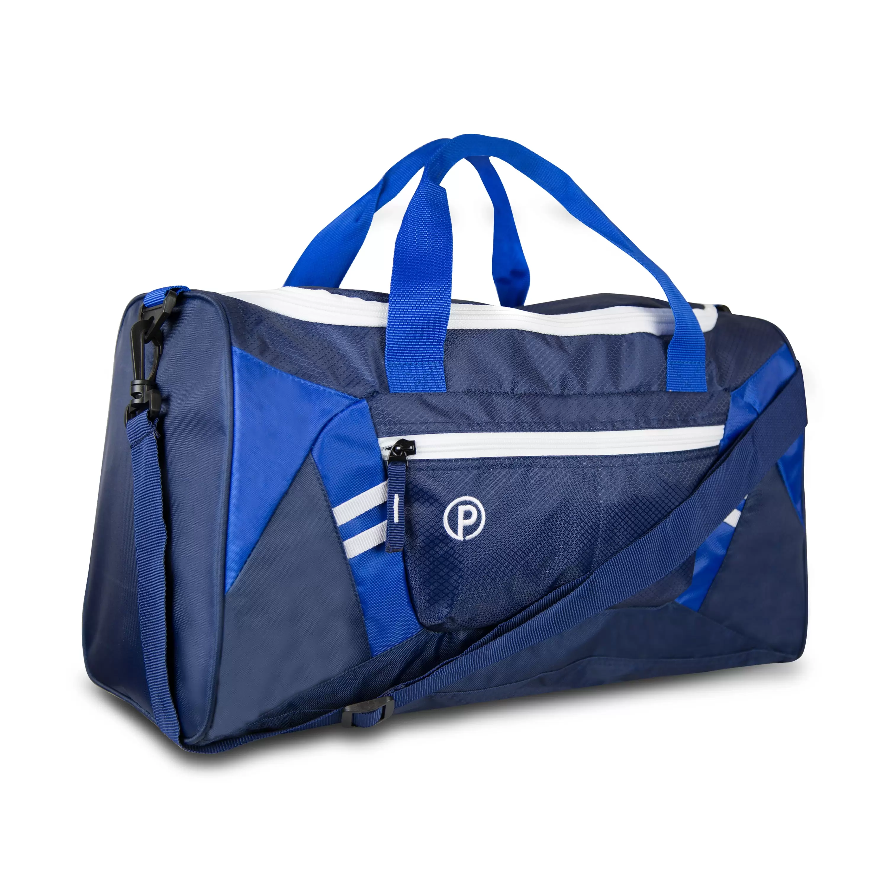 Protege 18 Inch Sport and Carry-on Duffle. Blue and White