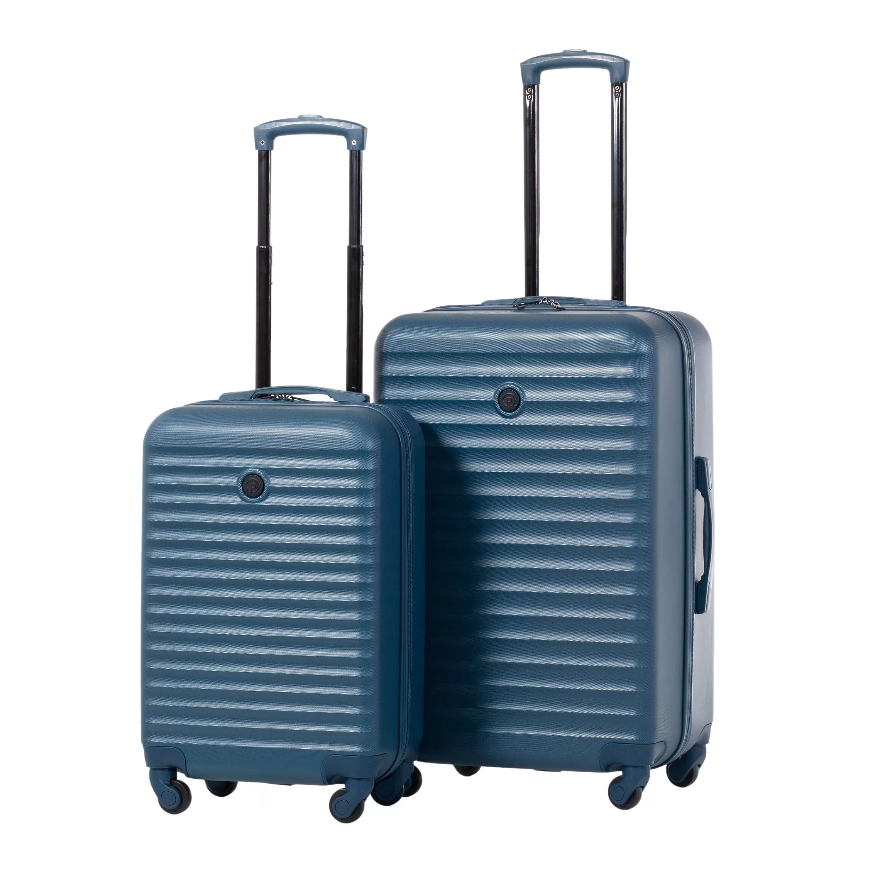 Protege 2 piece Hardside Luggage Set. 20 Carry-on and 25 Checked Upright Spinner Suitcase. Blue