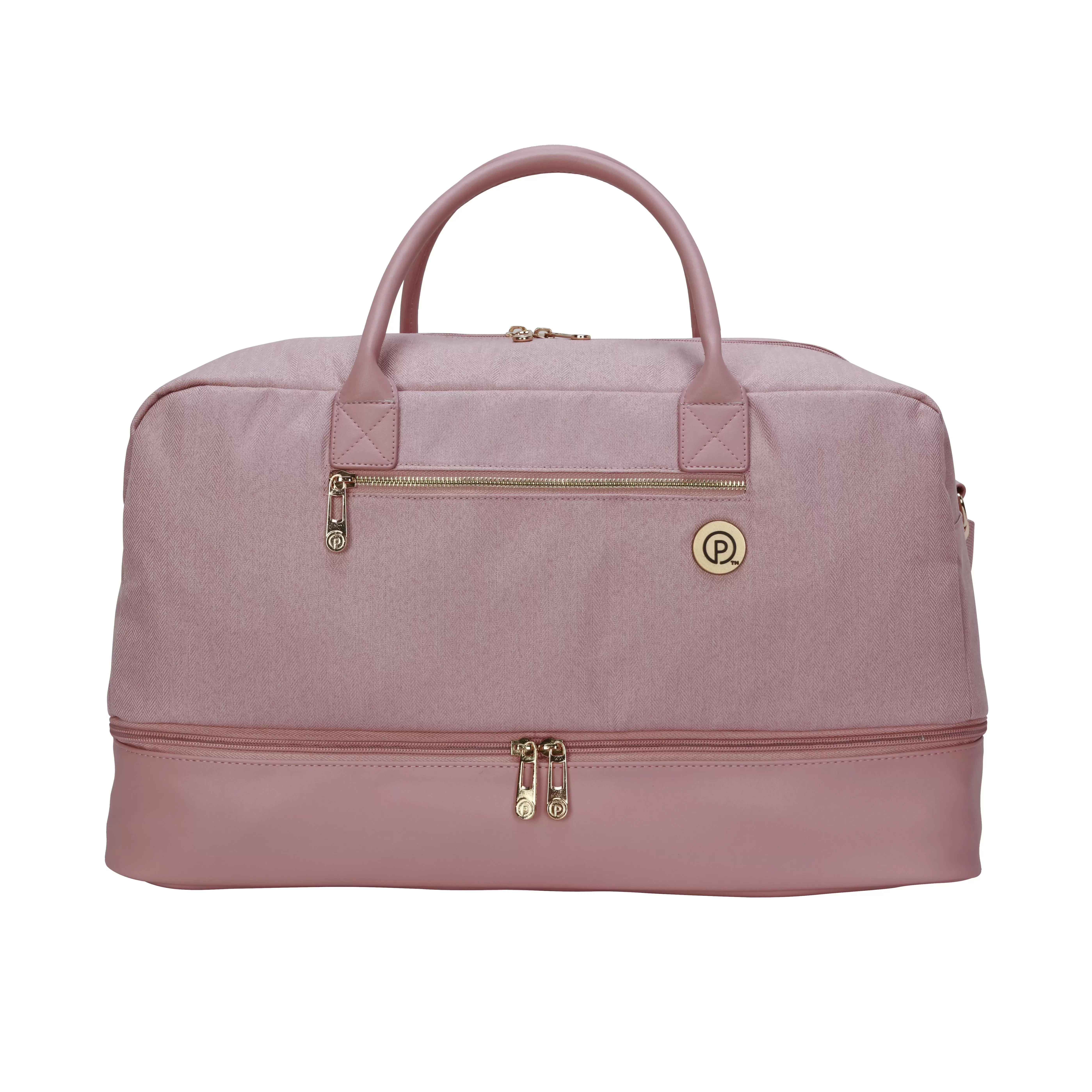 Protege 21 Drop-Bottom Polyester Weekender Duffel Bag - Pearl Blush