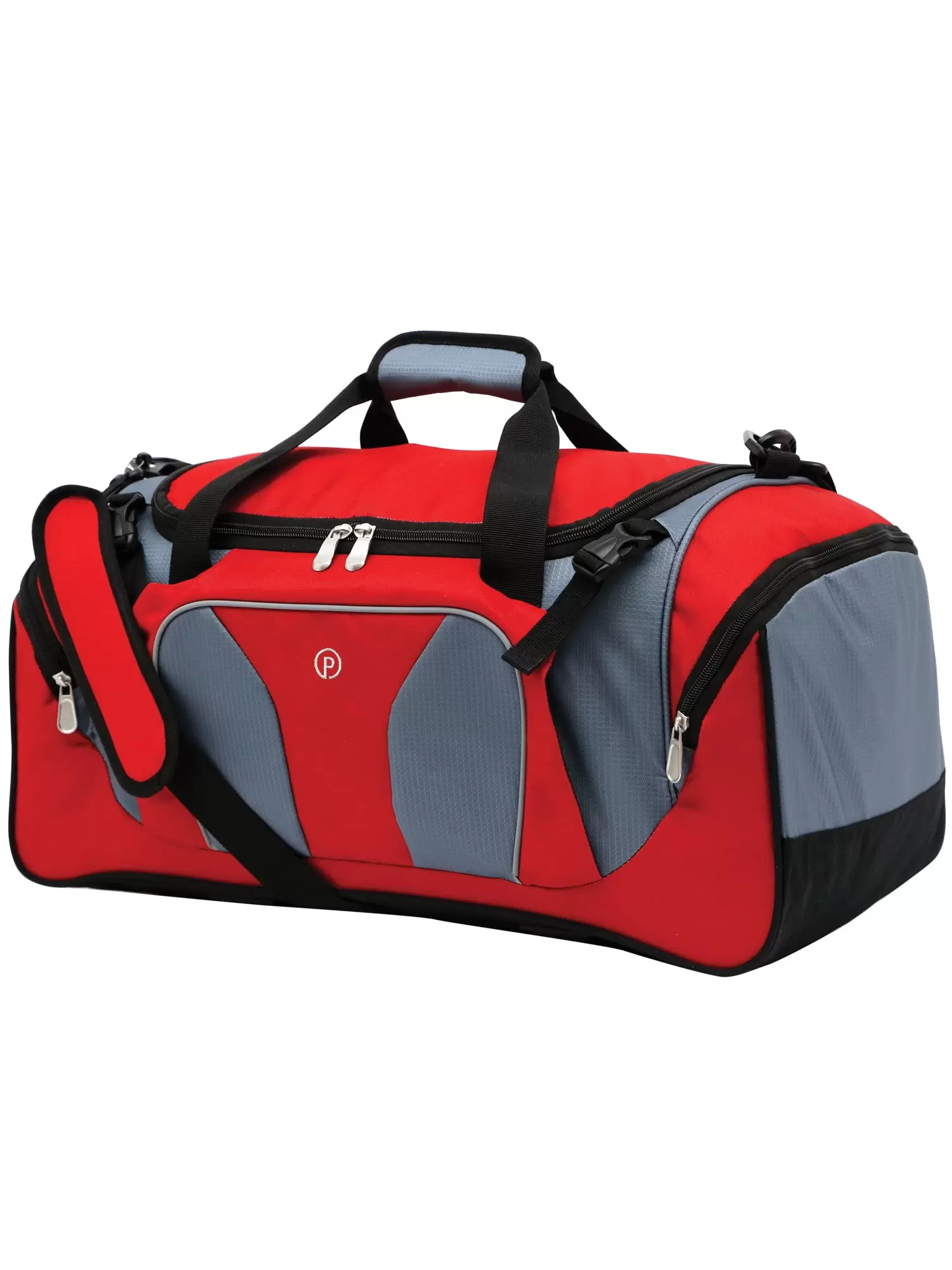 Protege 22 Sport And Travel Duffel Bag W/ Shoulder Strap. Red