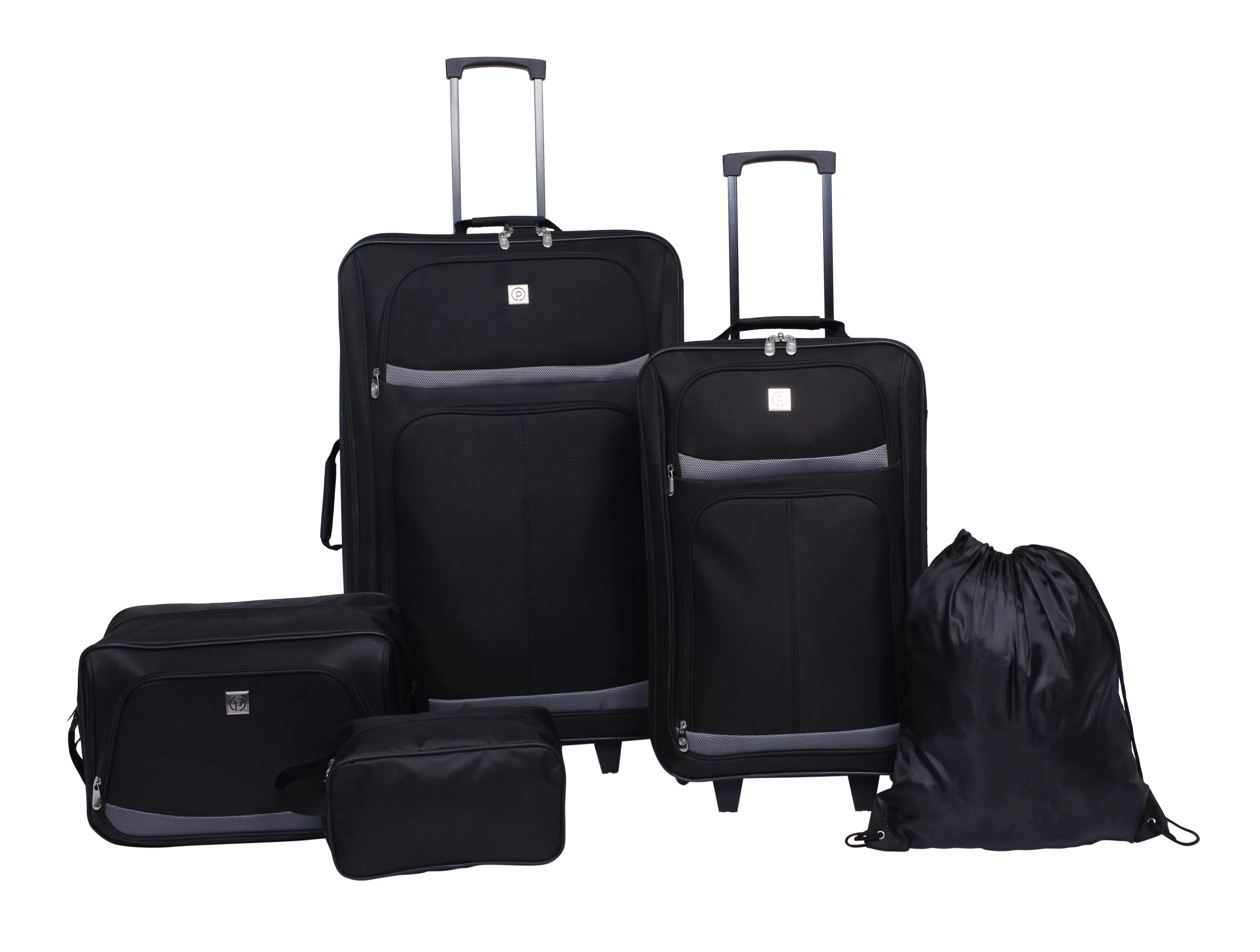 Protege 5 Piece 2-Wheel Luggage Set. Check and Carry On Size