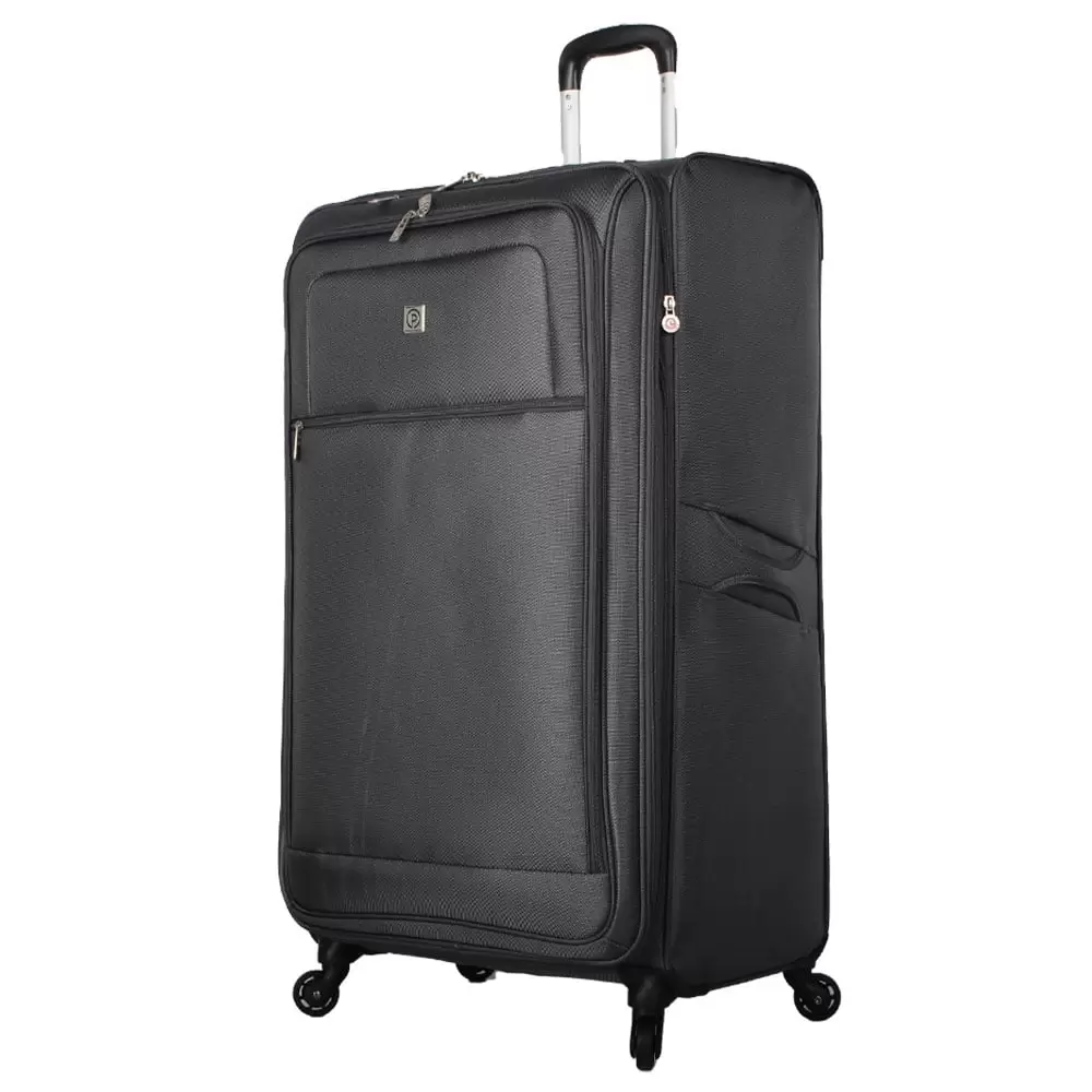 Protege. Arendale Soft Side 32 Jumbo Expandable Checked Luggage. Charcoal