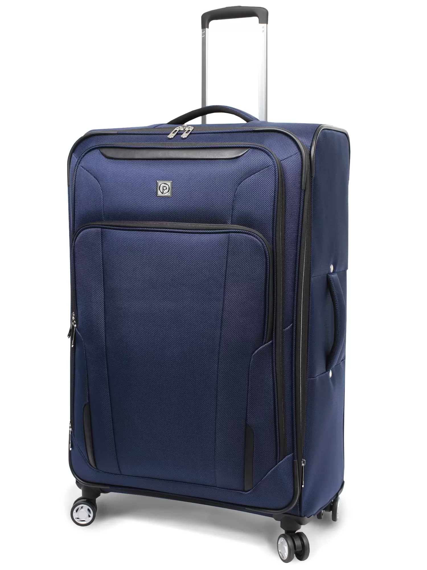 Protege Ashfield 29 Checked 8-Wheel Spinner Luggage Navy (Walmart Exclusive)