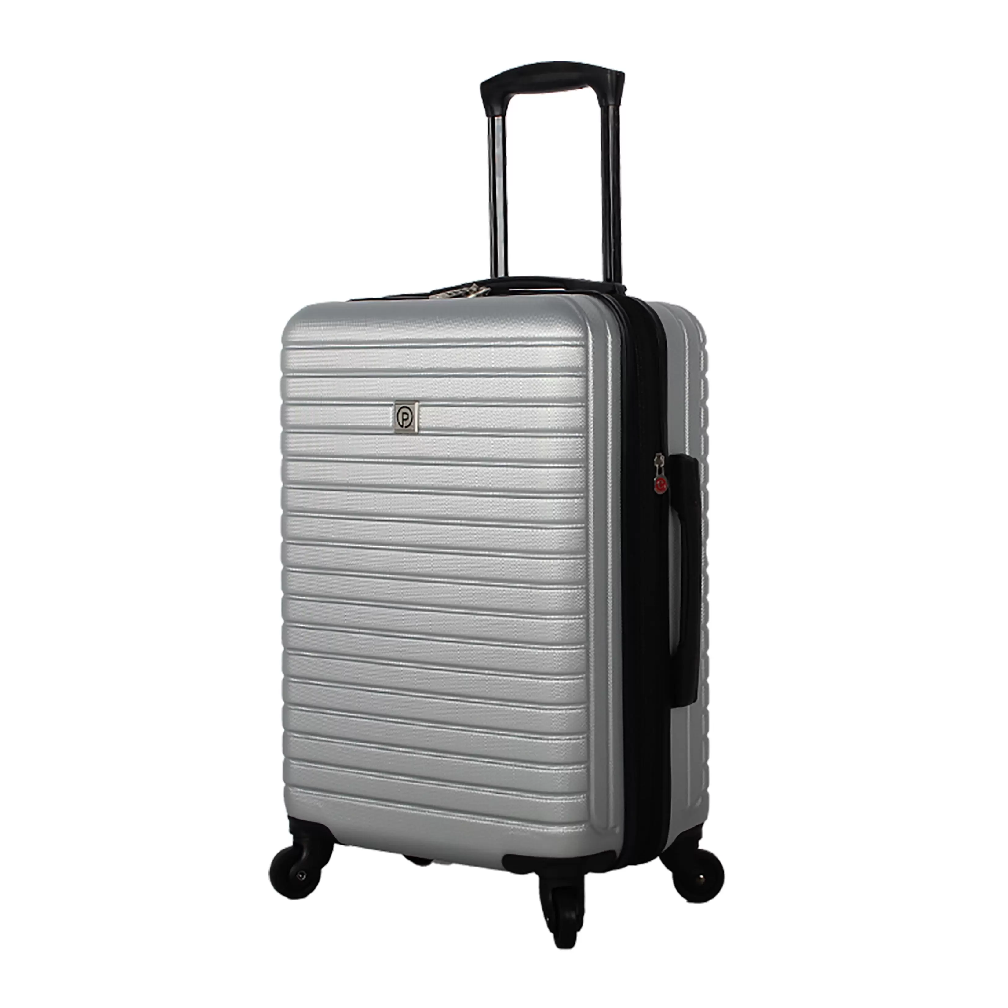 Protege. Vacationer Hard Side 20 Expandable Carry-on Luggage. Silver