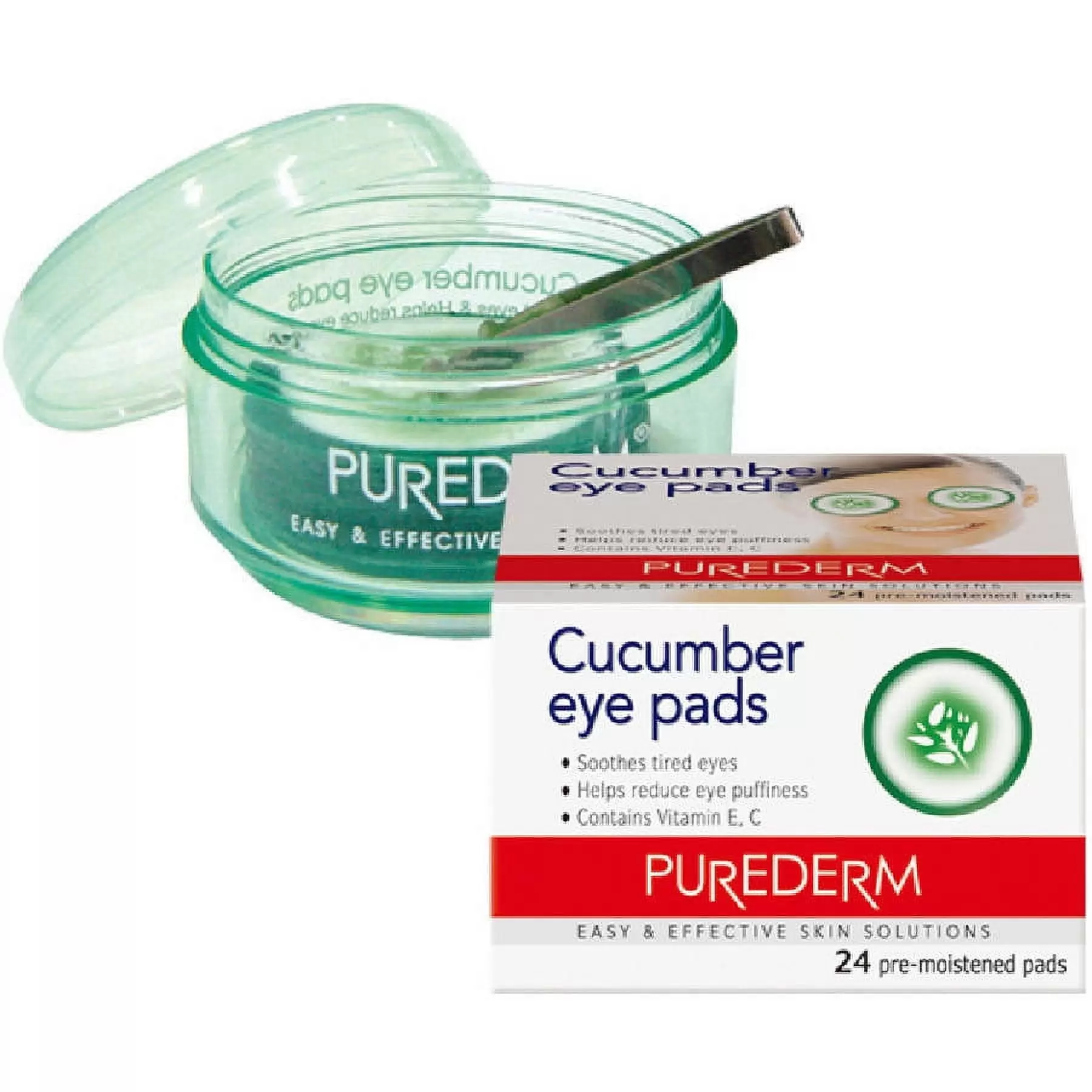 Purederm Cucumber Eye Pads. 24 count