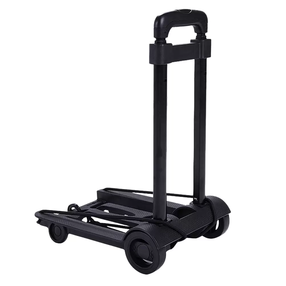 Qumonin Portable Folding Luggage Cart with Wheels for Travel and Shopping