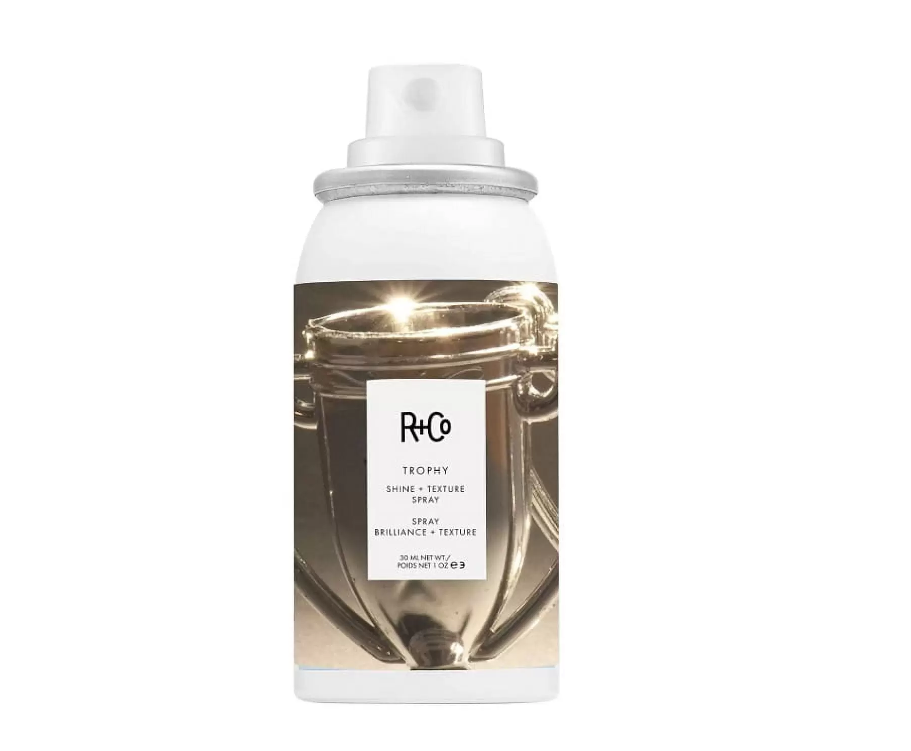 R+Co Trophy Shine + Texture Spray Deluxe Travel 30mL 1 oz