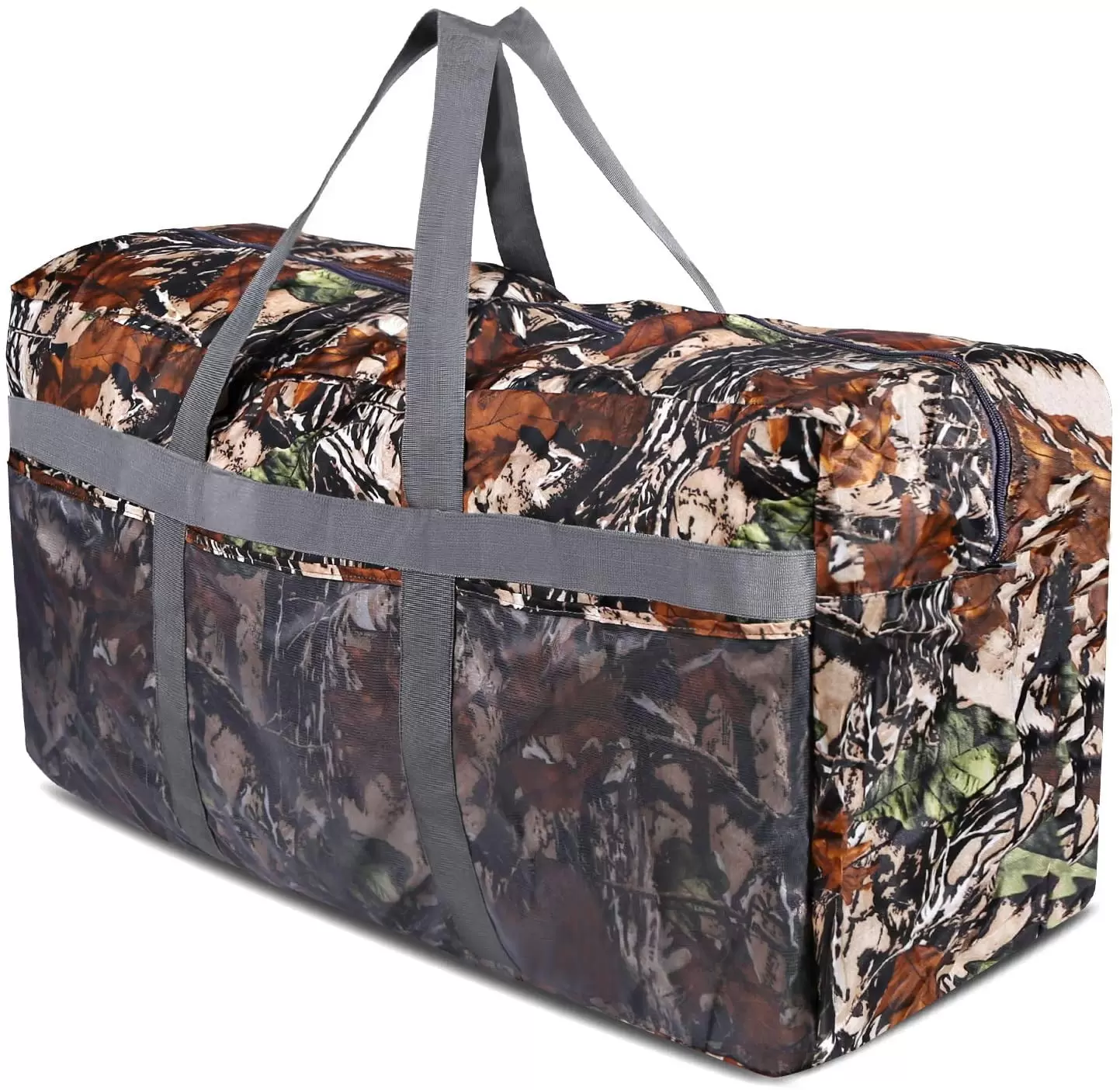 REDCAMP 96L Extra Large Duffle Bag Lightweight. Water Resistant Travel Duffle Bag Foldable for Men Women. Leaf Camouflage