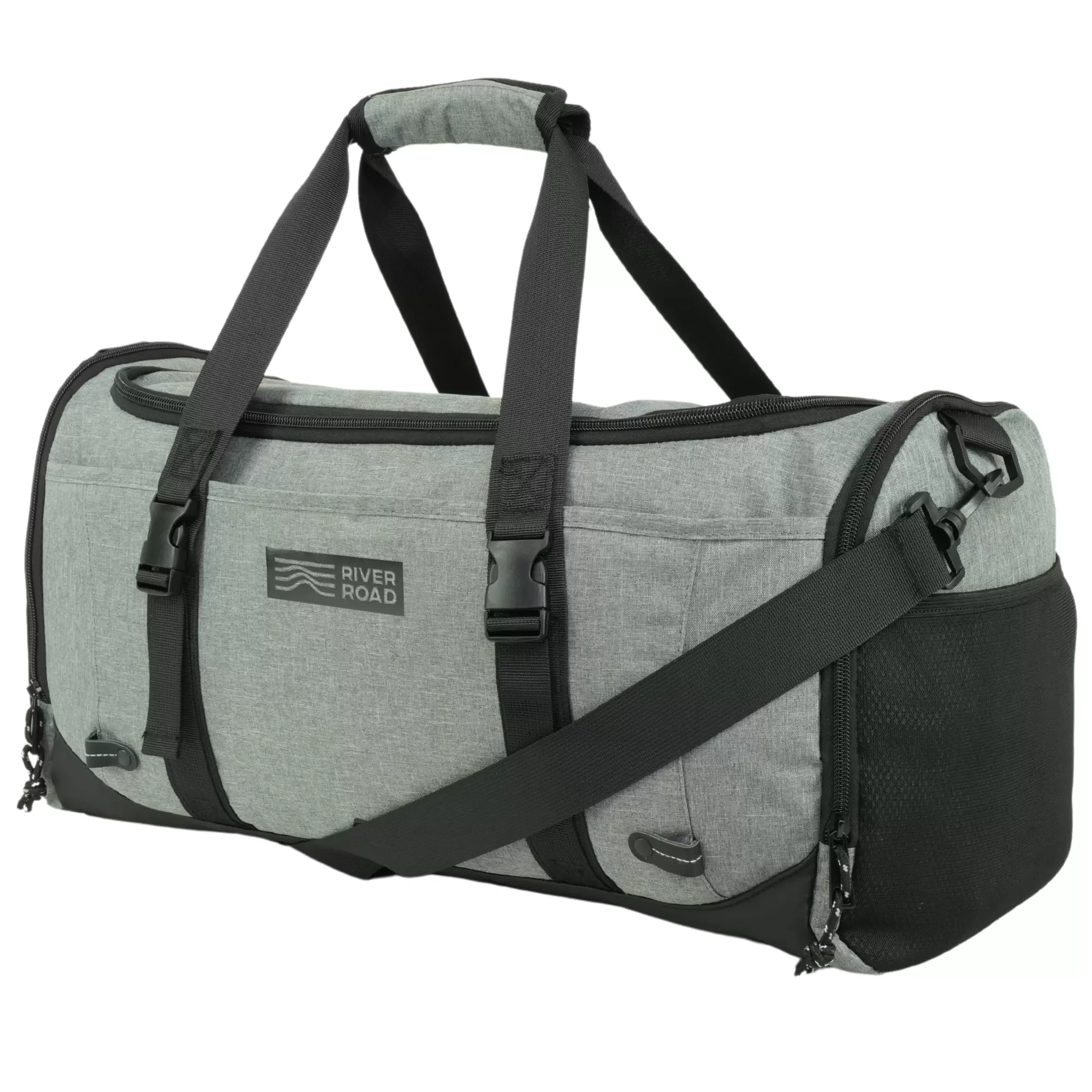 RIVER ROAD Unisex Movex 33L Sport & Travel Duffel Bag - Scratch. Water-Resistant - Gray