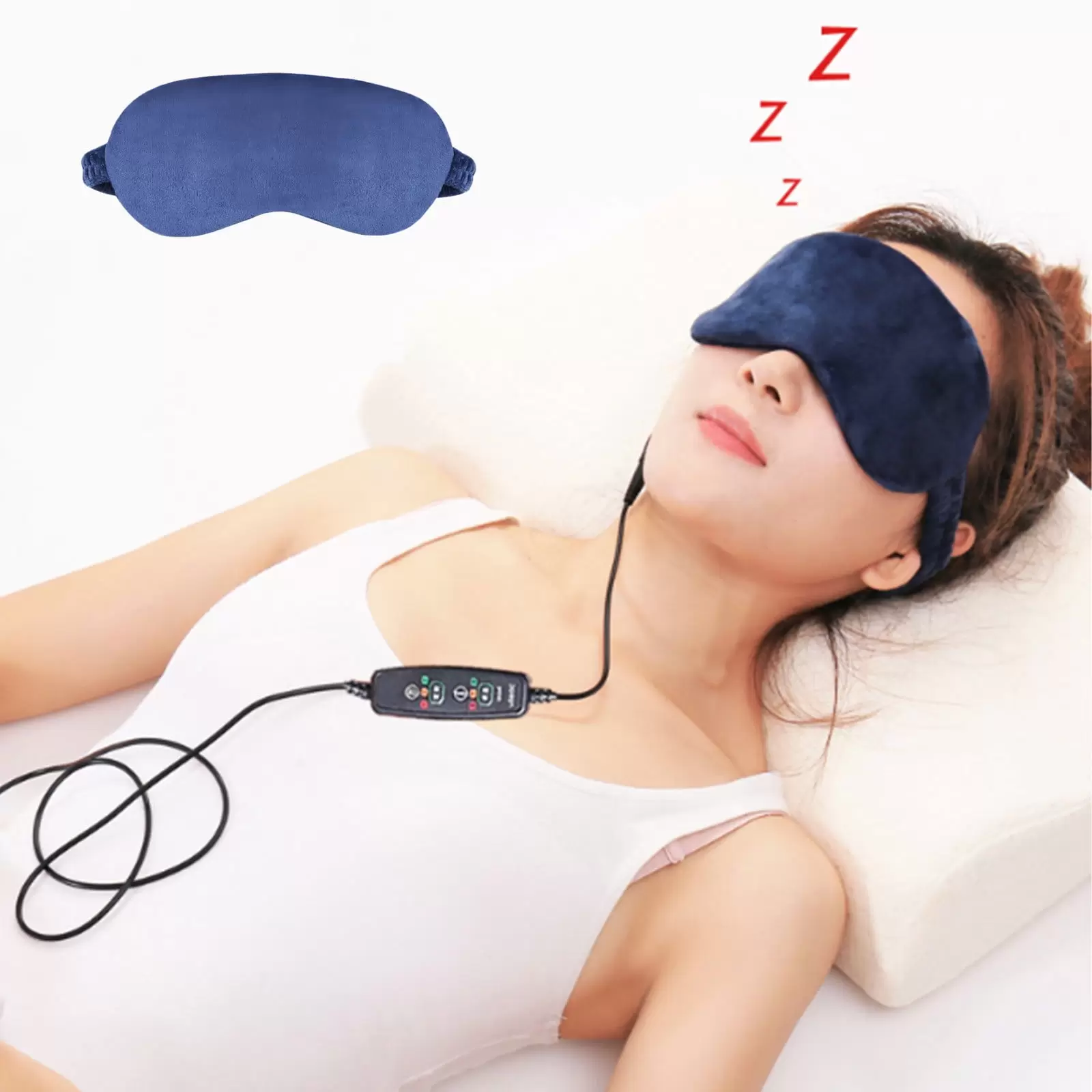 RKZDSR Electric Eye Mask: USB Heated Eye Mask. Men's And Women's Hot Compress Eye Mask With Timer. Relieves Dry Eyes. Eye Fatigue. Dark Circles