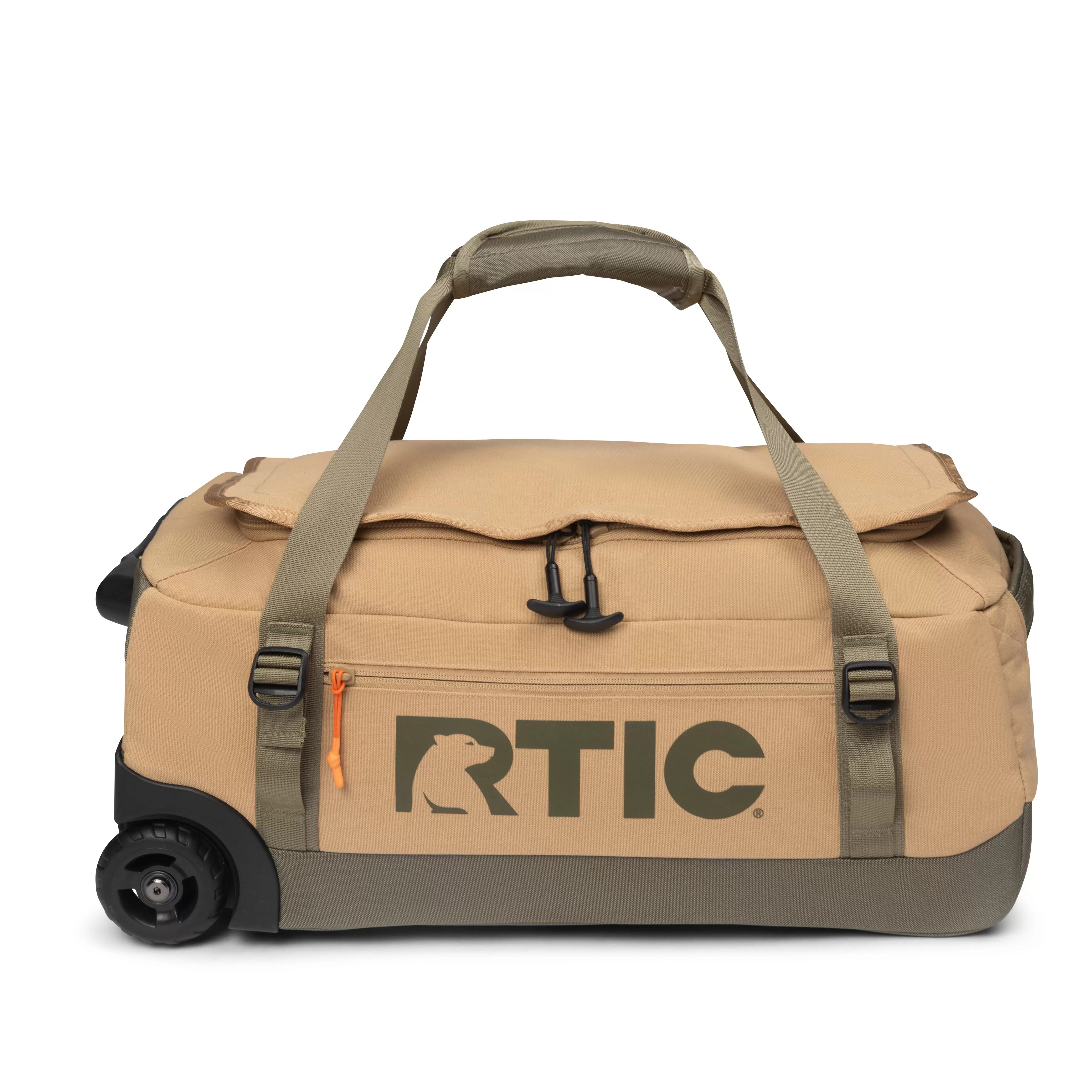 RTIC Road Trip Rolling Duffle Bag with Wheels for Men and Women. Traveling Tote for Camp. Travel. Gym. Weekender. Camping. Overnight Carry On. Sports. Spacious. Water Resistant. Medium. Trailblazer