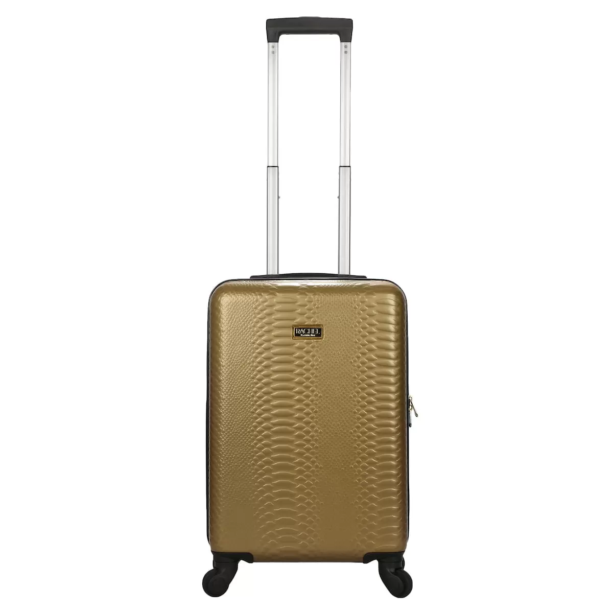 Rachel Roy 20 Gold Snakeskin Hard Cover Carry-On Luggage