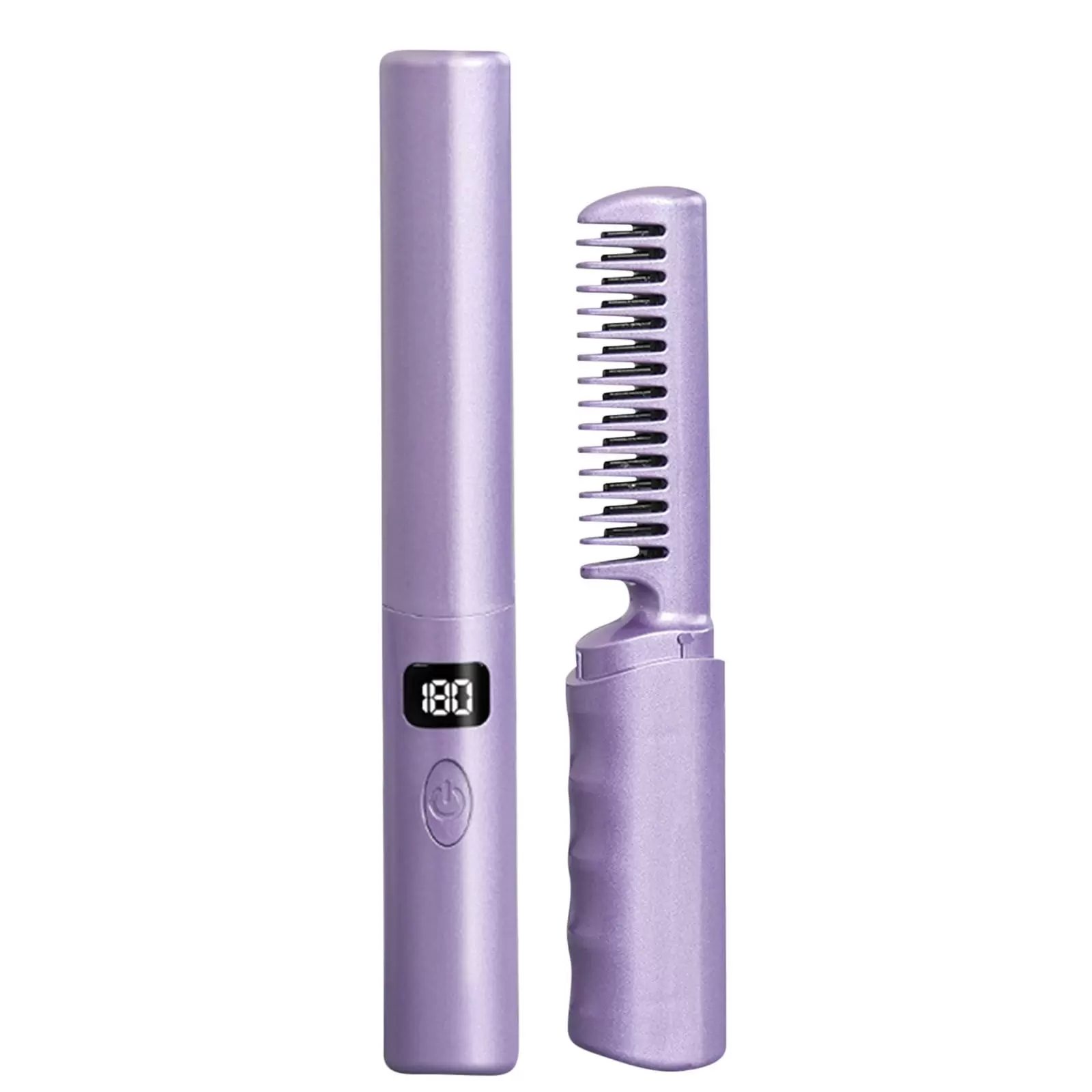 Negative Ion Rechargeable Mini Hair Straightener. Cordless Hair Straightener Brush. Hot Brush For Short Hair. Straighten Brush. Hot Tool Hair Dryer Brush