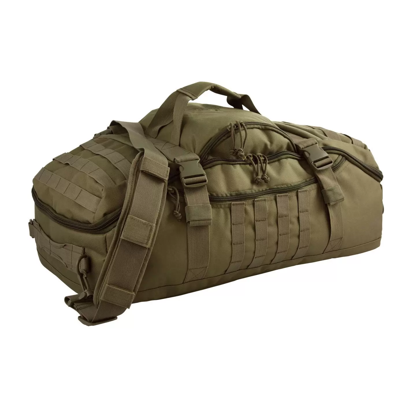 Red Rock Outdoor Traveler 55 Liter Travel Gear MOLLE Duffel Bag Backpack. Olive