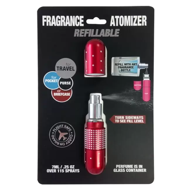 Refillable smell-Atomizer Delux. Crystal Ruby Red 7 ml