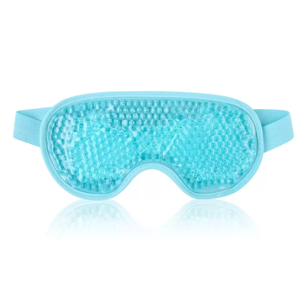 Reusable Gel Bead Eye Mask for Hot Cold Therapy. Cold Face Eye Mask for Puffy Eyes. Dry Eyes and Headaches