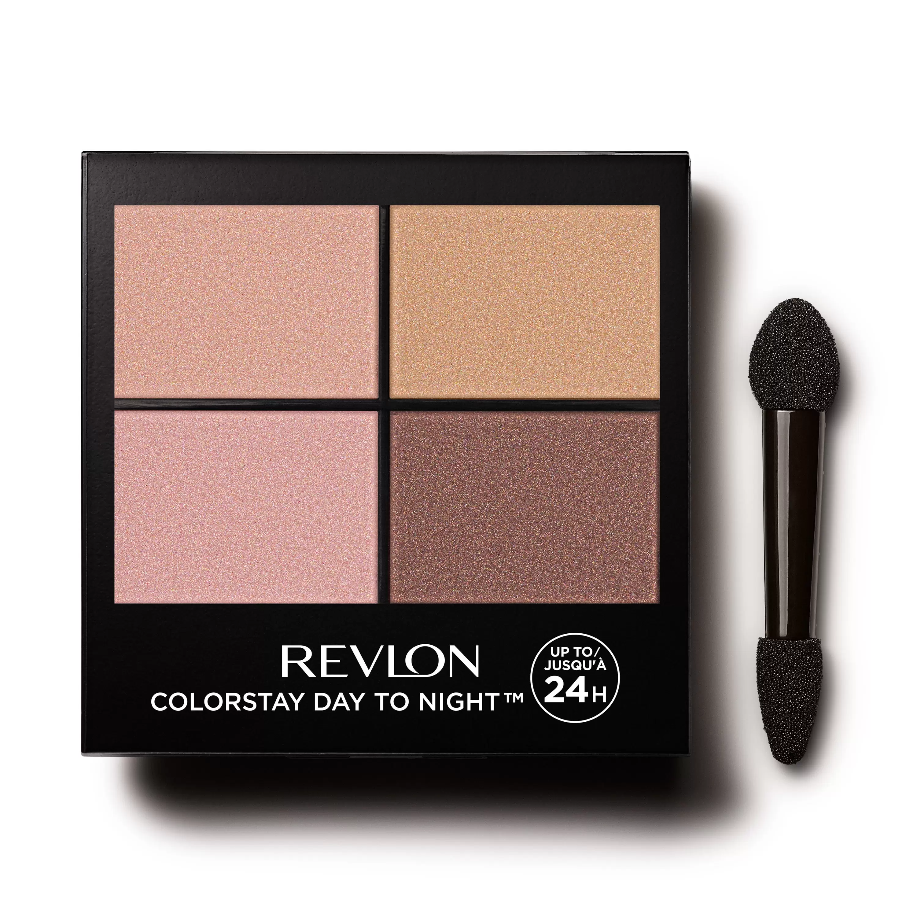 Revlon ColorStay Day to Night Eyeshadow Quad. Longwear Shadow Palette with Transitional Shades and Buttery Soft Feel. Crease & Smudge Proof. 505 Decadent. 0.16 oz