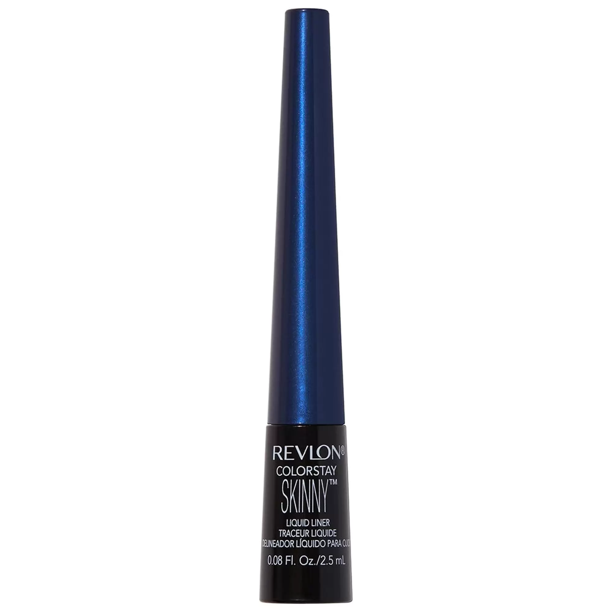 Revlon ColorStay Skinny Liquid Eyeliner. Waterproof. Smudgeproof. Longwearing Eye Makeup with Ultra-fine Tip. Navy Shock. 0.08 oz