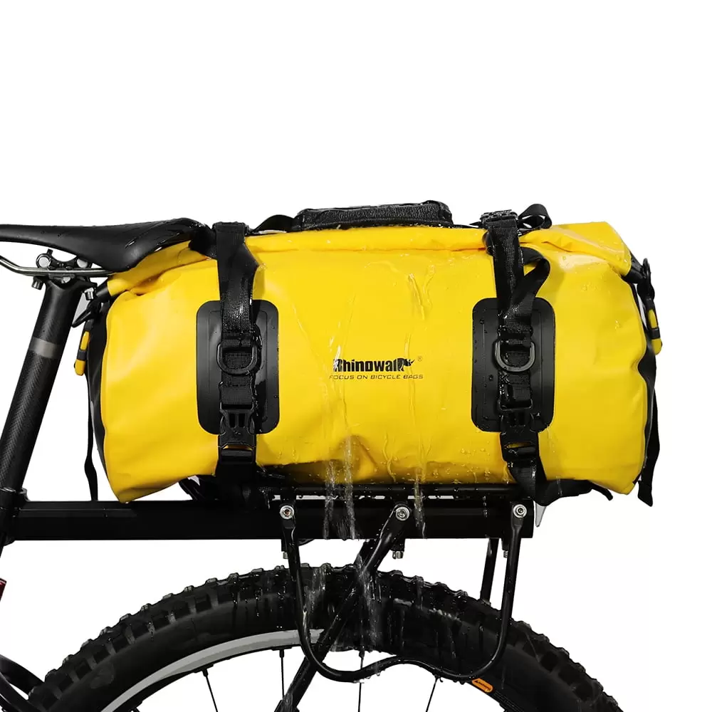 Rhinowalk Waterproof Bicycle Bag Duffel Bag 20L with Welded Seams Shoulder Straps. Mesh Pocket for Kayaking. Camping. Boating. Motorcycle