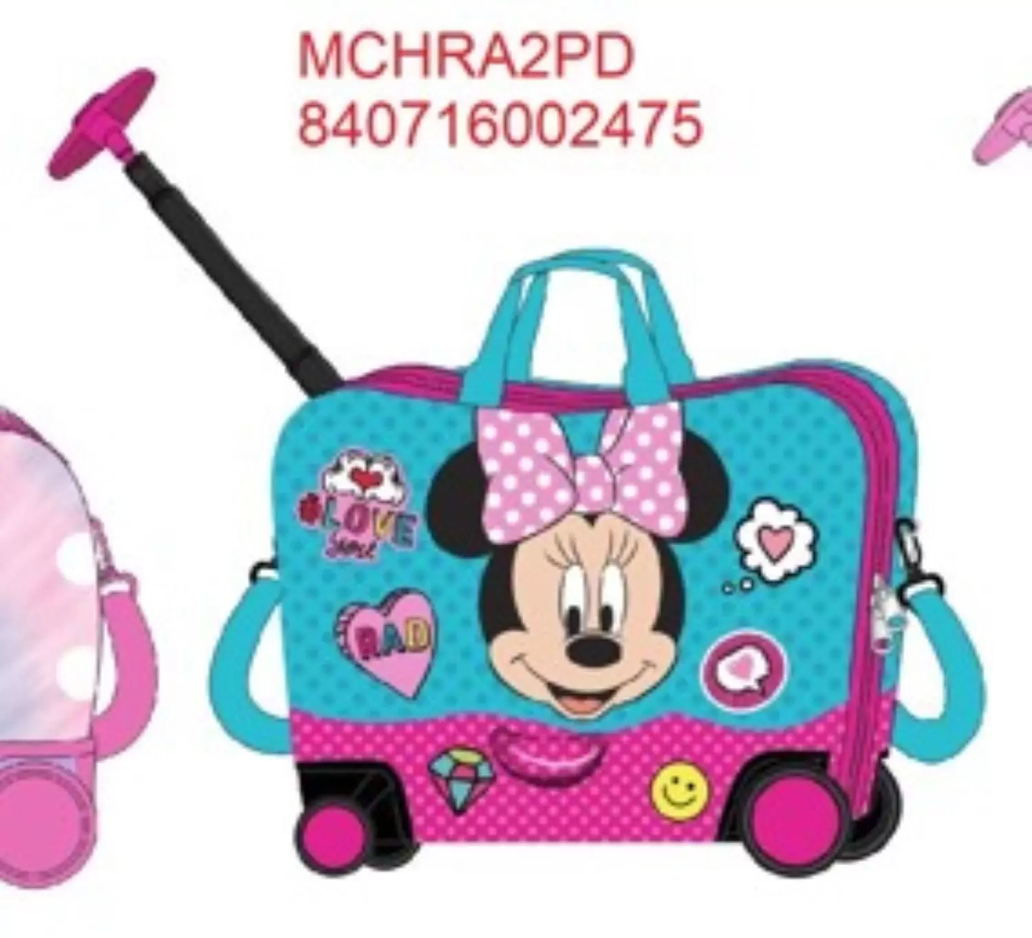 Ride On Luggage: Minnie (Blue)